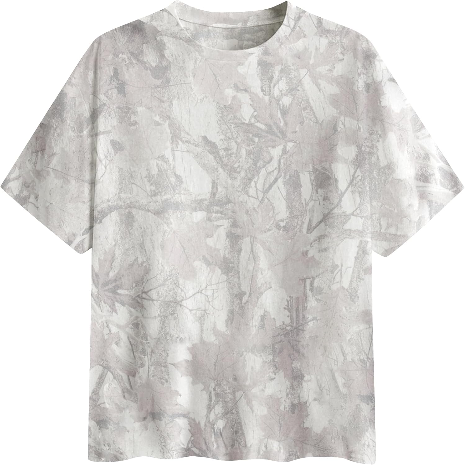 Oversized Camo T Shirts for Women Men Maple Leaf Short Sleeve Camo Tee Shirt Summer Casual Graphic Tops Streetwear - Image 3