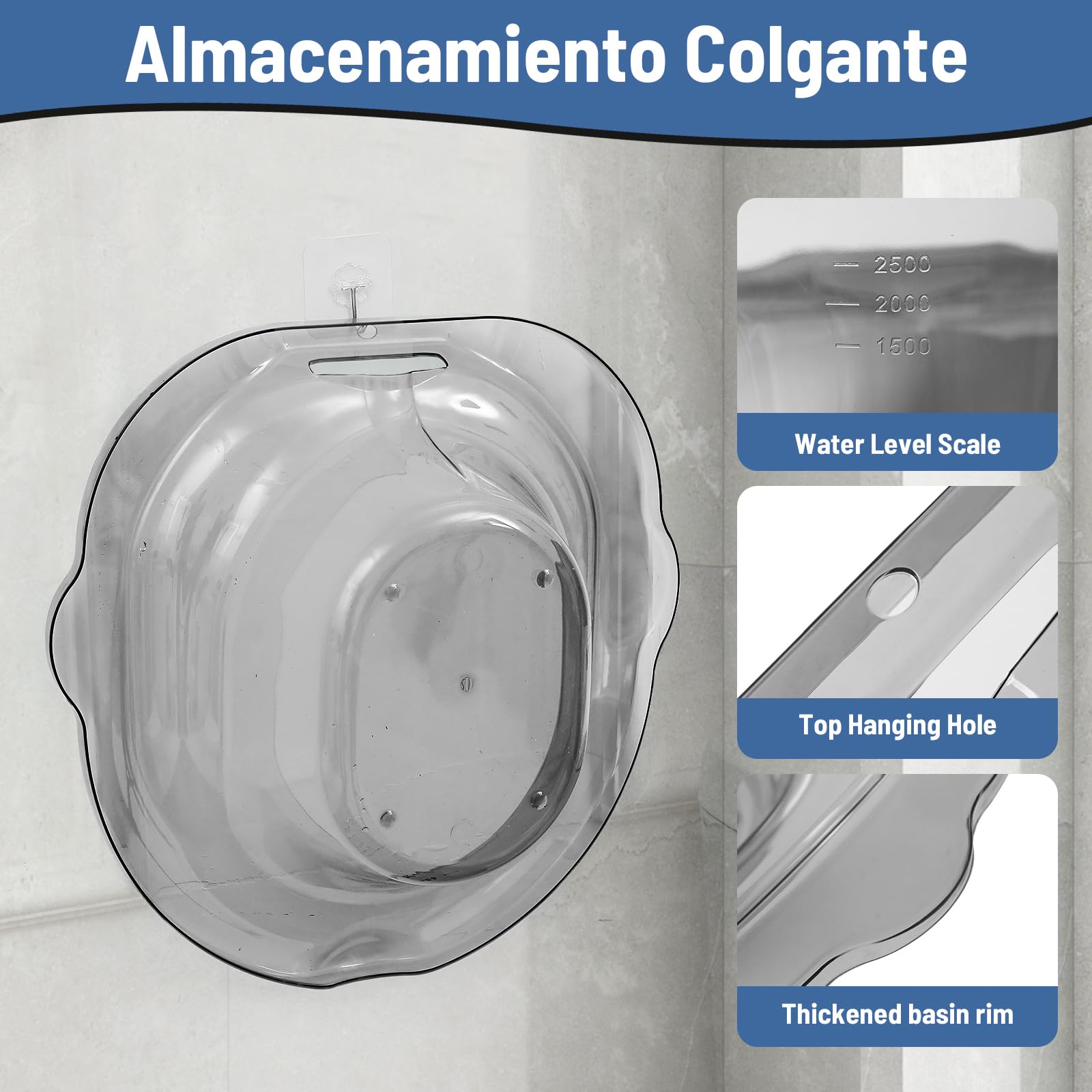 Sitz Baths Siège de salle de bain pour soins post-partum, personnes âgées, handicapées ou traitement des hémorroïdes – Atténuent les infections et soulagent l'inflammation