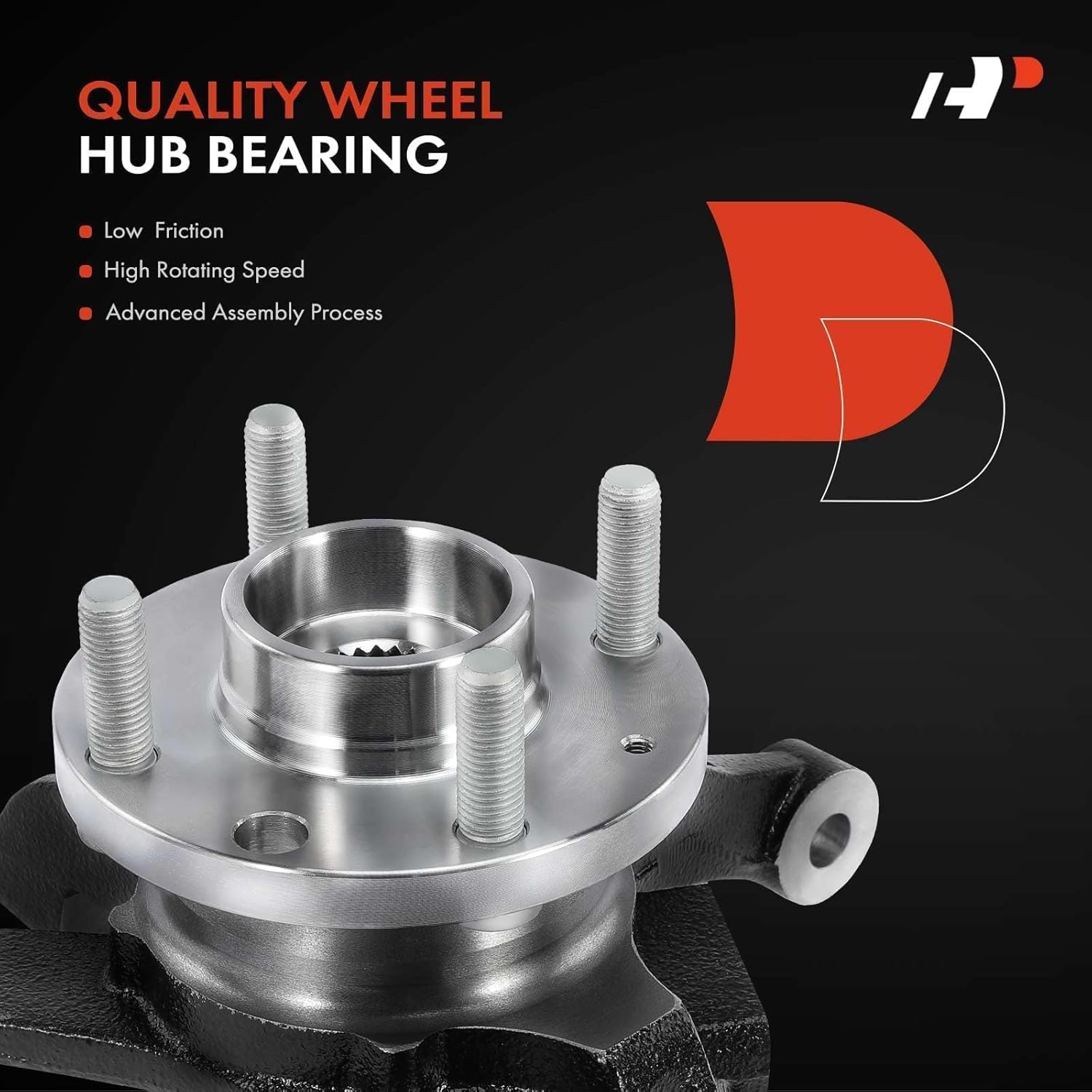 A-Premium Front Right Steering Knuckle & Wheel Bearing Hub Assembly Compatible with Chevrolet Aveo 2004-2011, Aveo5 2007-2011 & Pontiac G3 2009-2010, Passenger Side