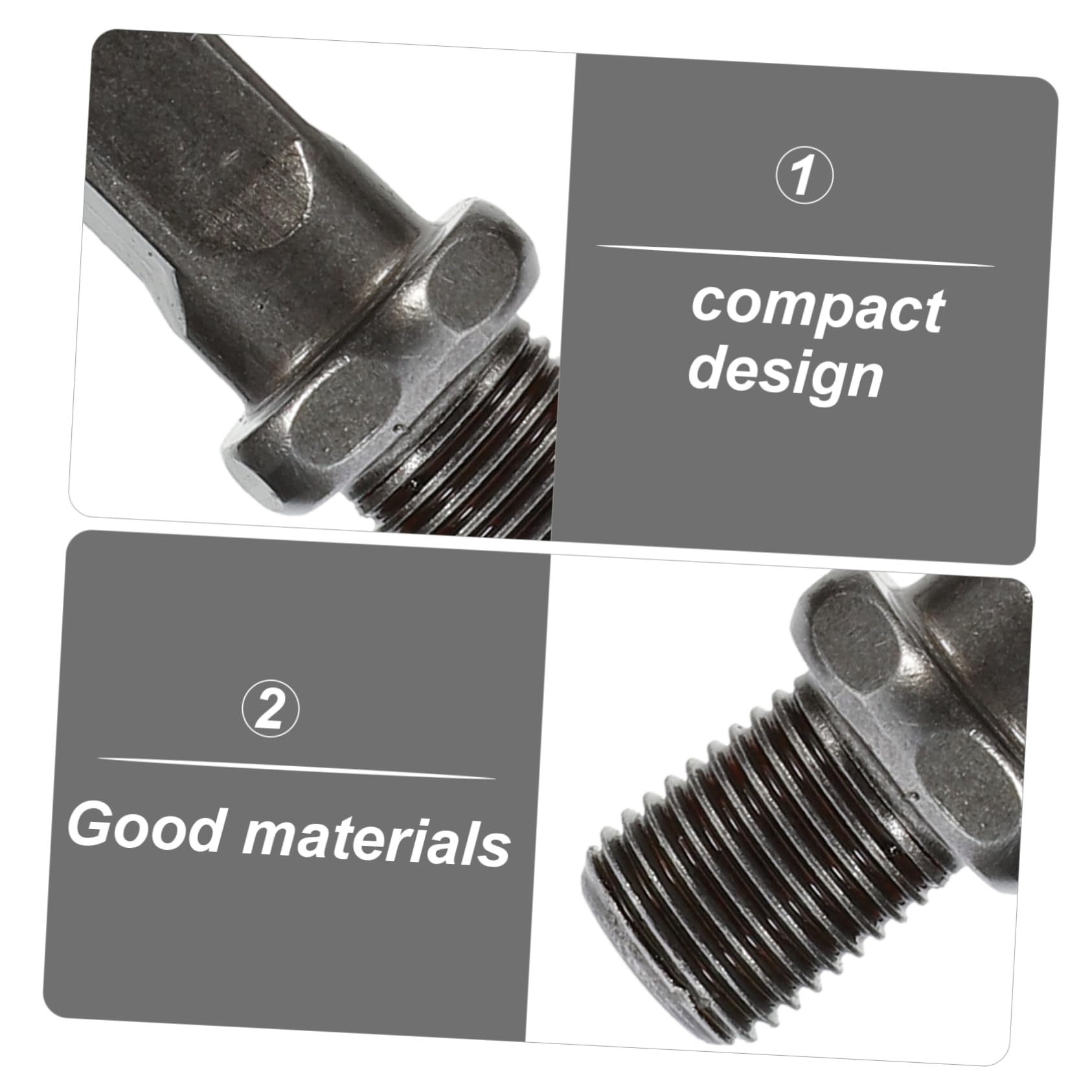 UPKOCH 3 Set Set Di Bit Trapano Legna Da Ardere Coni Per Punte Da Trapano Per Legno Punta Da Trapano Per Spaccalegna Coni Spaccalegna Acciaio Carbonio Black 5 Pezzi*3