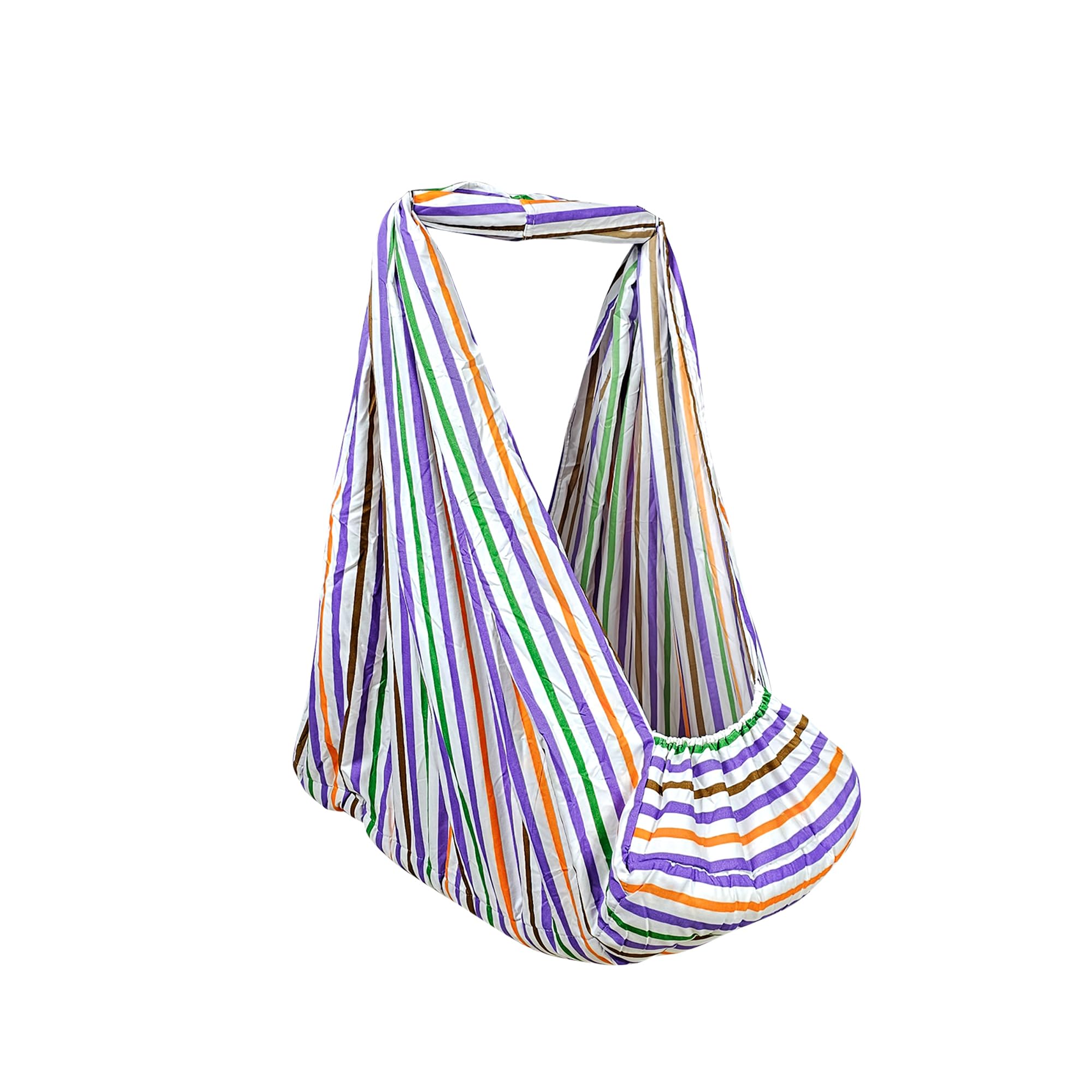beetot Cotton New Born Baby Swing Cradle (Jhula) | Cradle Cloth, Removable Mattress Bed, and Mosquito Net (No Any Hanger Or Spring| Weight Capacity up to 20kg | Age from 0-12 Months | (Violet)