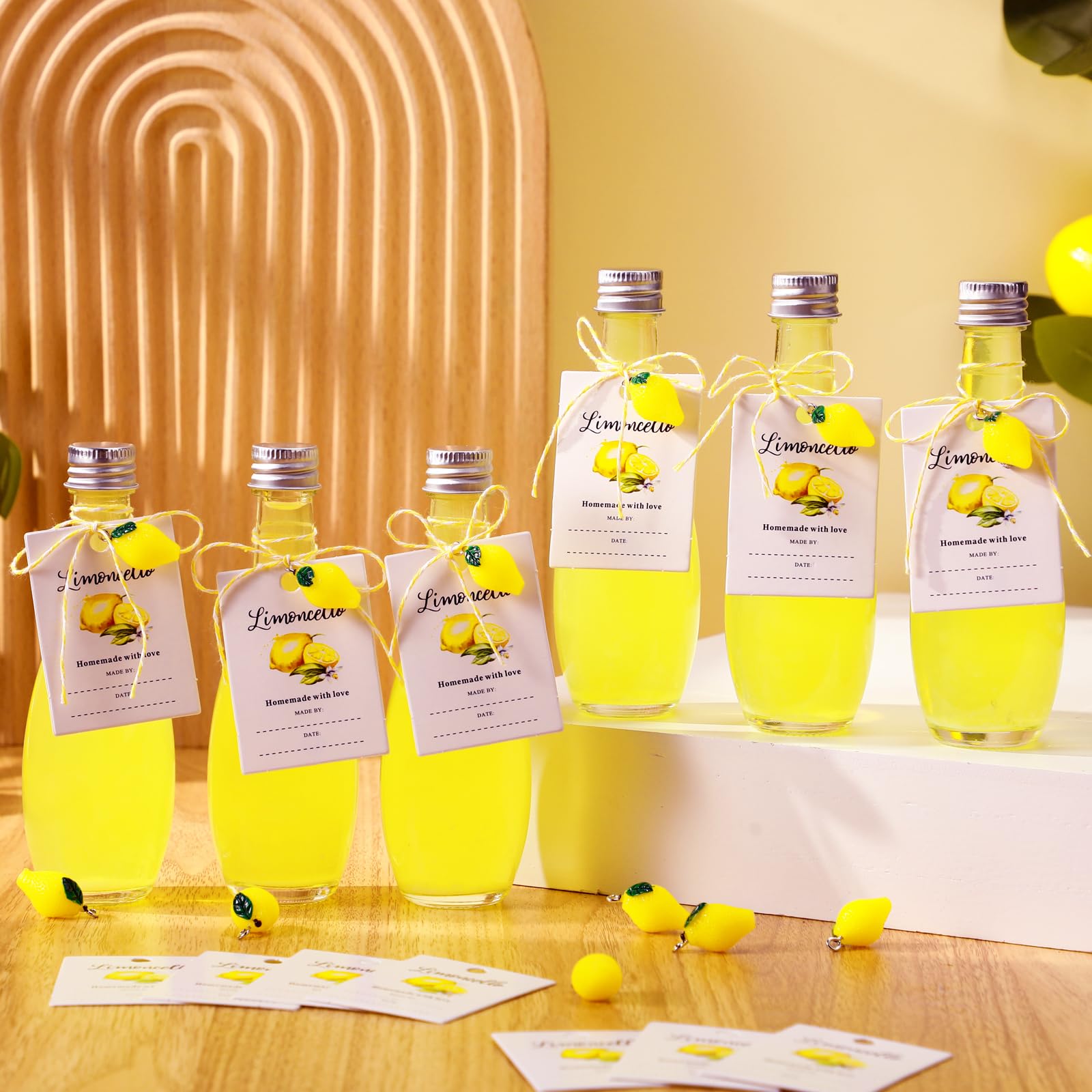 Amazon.com: LemonRoad 24 Sets 1.7 oz Limoncello Glass Bottles