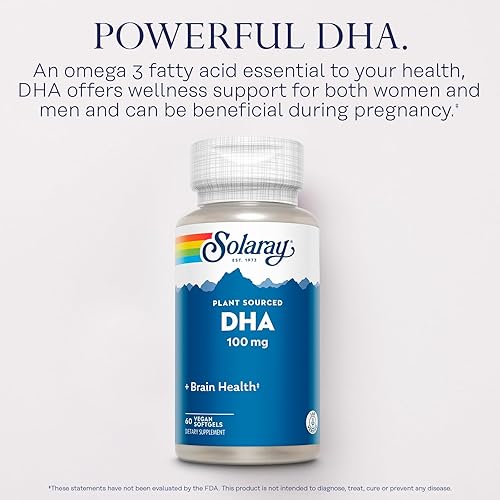 Miniatura 3 de SOLARAY DHA Neuromins, cápsula blanda vegana (Btl-Plástico) 100mg 60ct