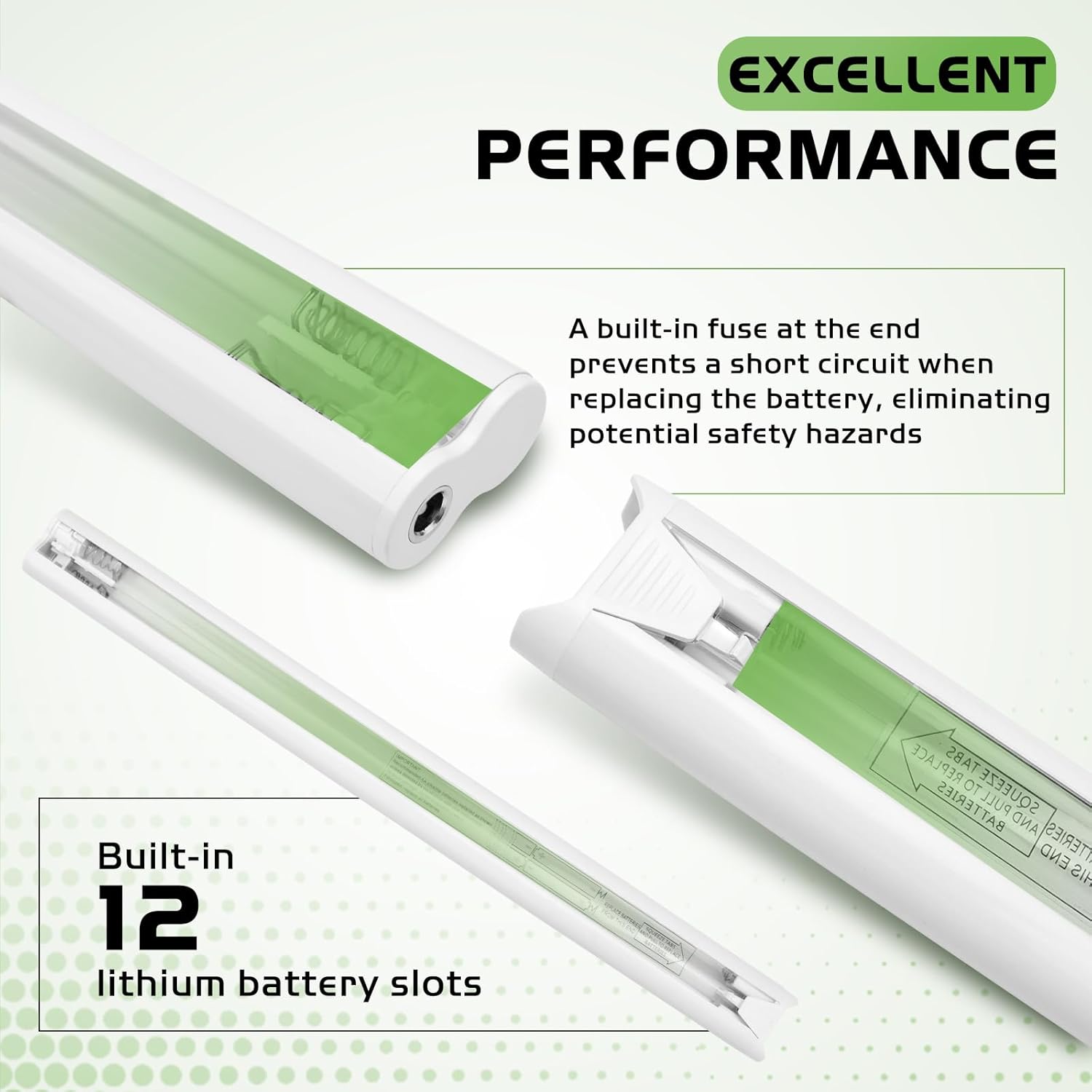 2-Pack Battery Wand Replacement for Hunter Douglas Motorized Shades, Fits Power All Platinum Tech 2.0/2.1 & 18V DC Motorized Window Shade Products