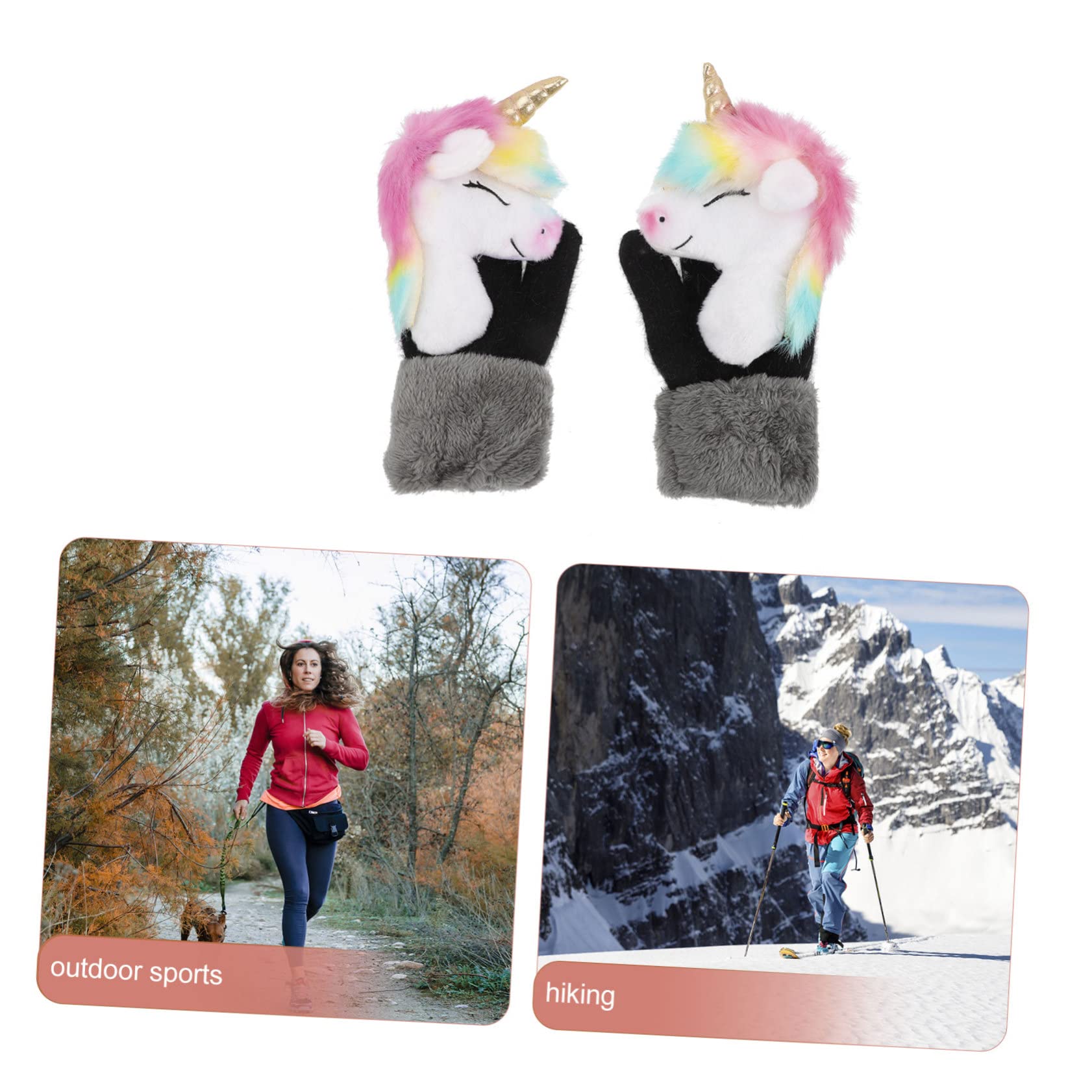 GALPADA tierische Handschuhe thermohandschuhe tierhandschuhe skihandschuhe kind isolierte Handschuhe Fahrradhandschuhe Winter-Accessoire Outdoor-Handschuhe Plüsch-