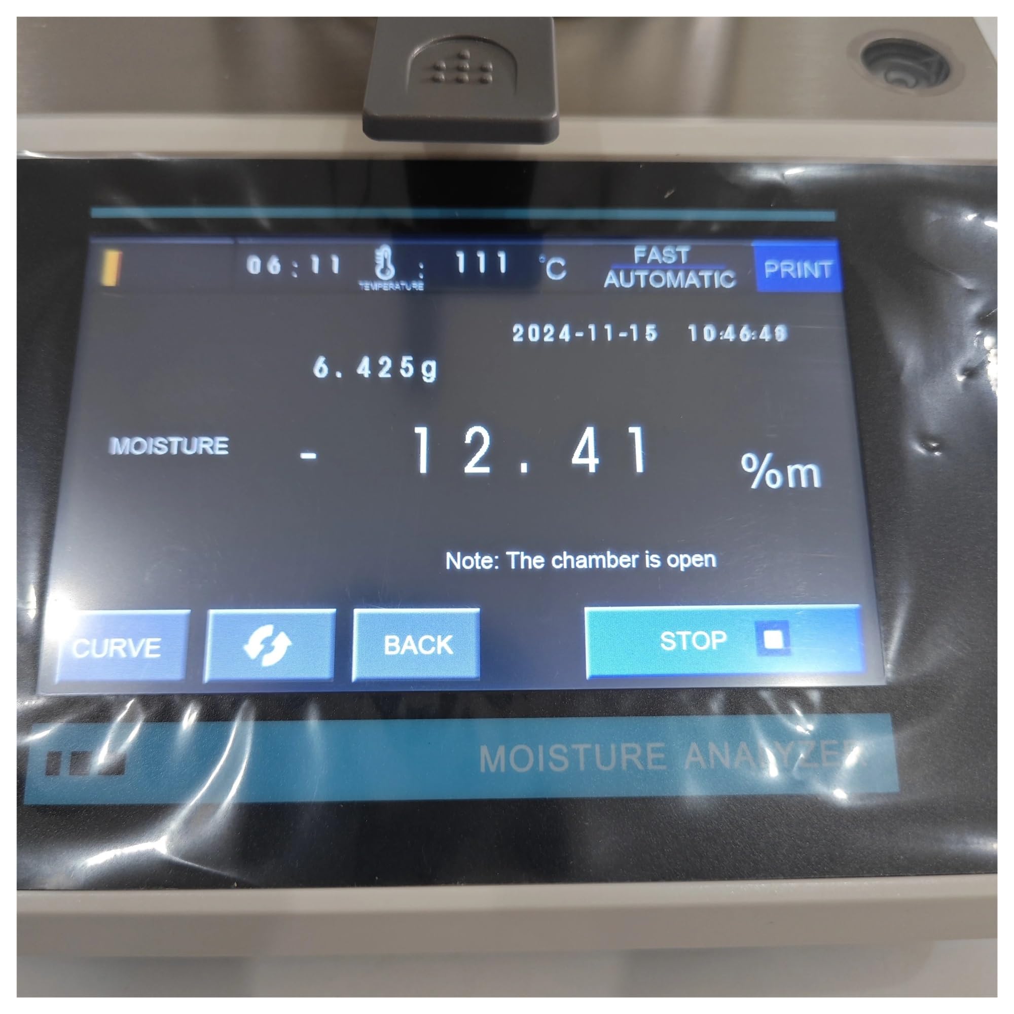 50 g/0,005 100 g/0,005 Automatischer Heiz-Feuchtigkeitsmesser-Analysator-Tester for Tee, Getreide, Futtermittel, Mais, Lebensmittel, Kunststoff Genaue Anzeige(50g 0.005)