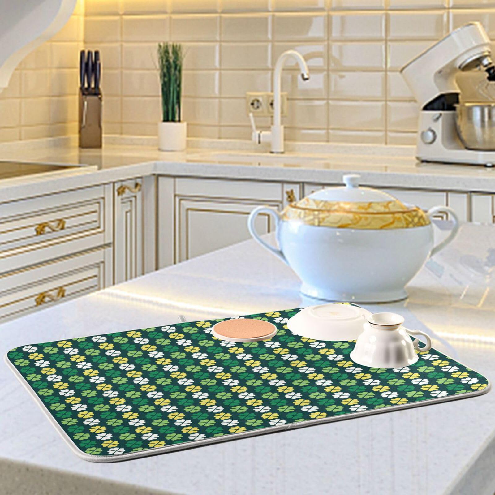 St. Patrick's Day Abtropfmatte – Saugfähig, 45,7 X 61 Cm, Waschbar Für Küche & Tisch