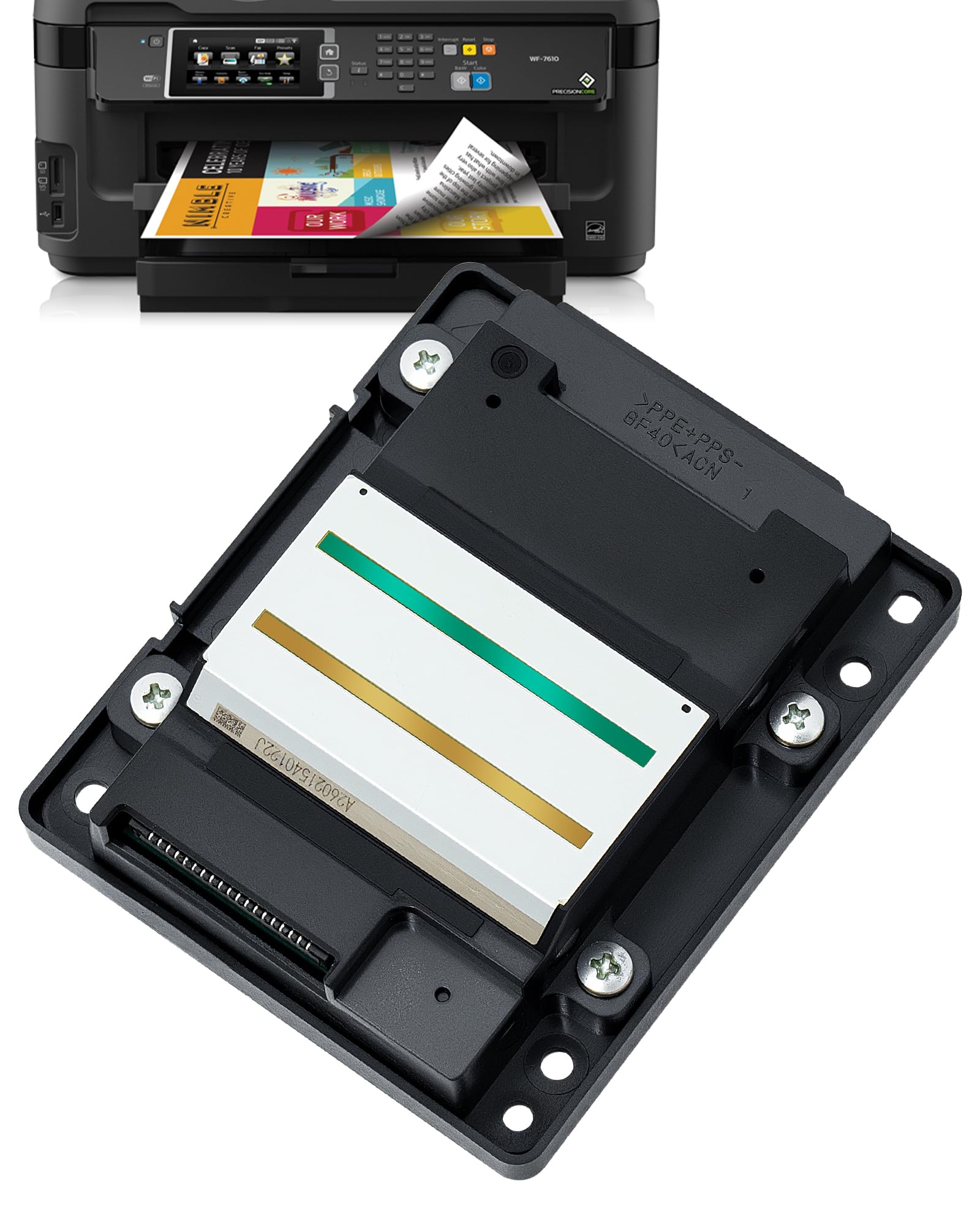 Testina di stampa WF-7610, ricambio per Workforce WF-7620 7621 7611 T1881 WF-7720 7010 3640 3720 L1455 7111 3641 3620 7710, prestazioni ottimali ad alta precisione Inkjet Quick Installare