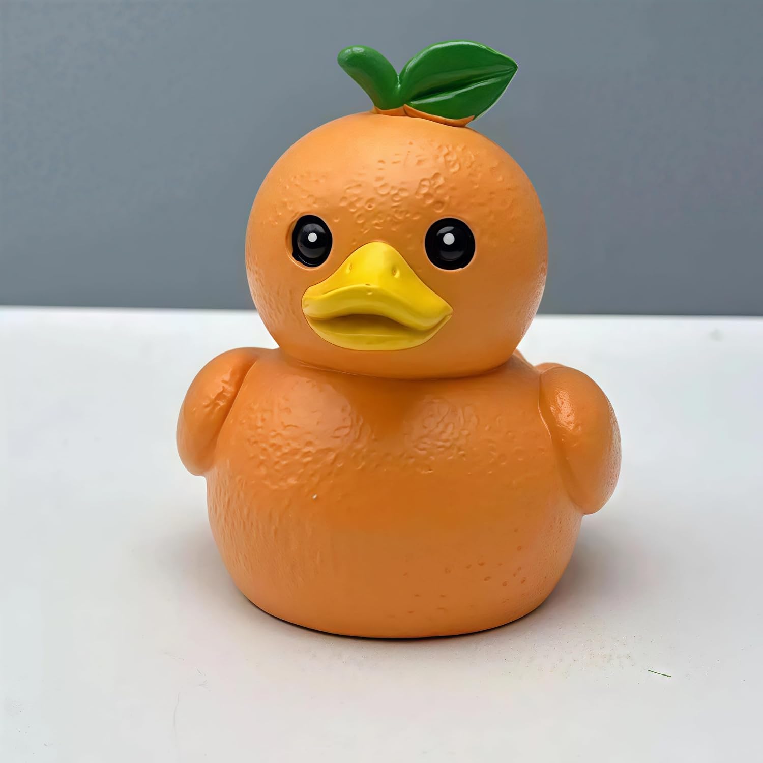 Orange Duck - Resin Fruit Statue, Funny Desktop Ornament Figurine image 2