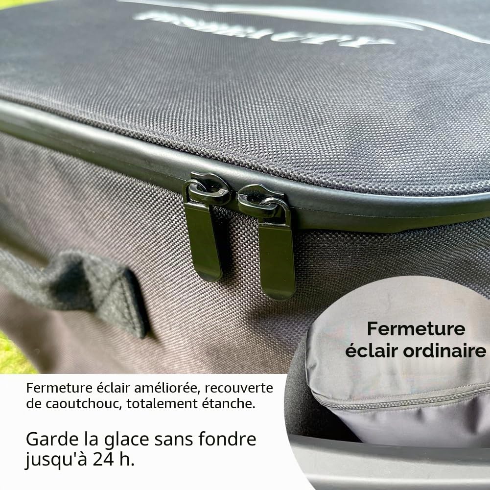 TESBEAUTY Sacs isothermes de camping étanches à usage polyvalent pour Tesla Model Y Model X, organiseur de coffre avec deux sacs et bretelles fournies