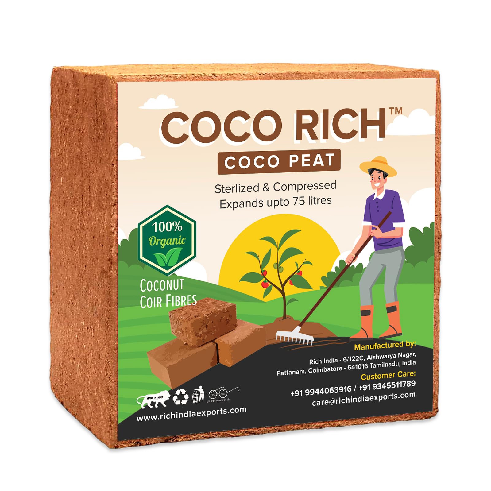 See full amazon price history chart for Coco Rich 100% Organic Cocopeat Block for Plants | Expands Upto 75 litres | Natural Coconut Coir Fibres | Garden Soil for Home Gardening and Potted Plants (5Kg) Coco Rich 100% Organic Cocopeat Block for Plants | Expands Upto 75 litres | Natural Coconut Coir Fibres | Garden Soil for Home Gardening and Potted Plants (5Kg) (B0DGD4B95H) Amazon Price History, Amazon Price Tracker