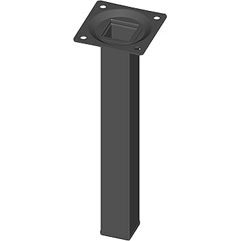 4 Stück Schwarze austauschbare Möbelfüße, DIY Metall tischbeine, mit