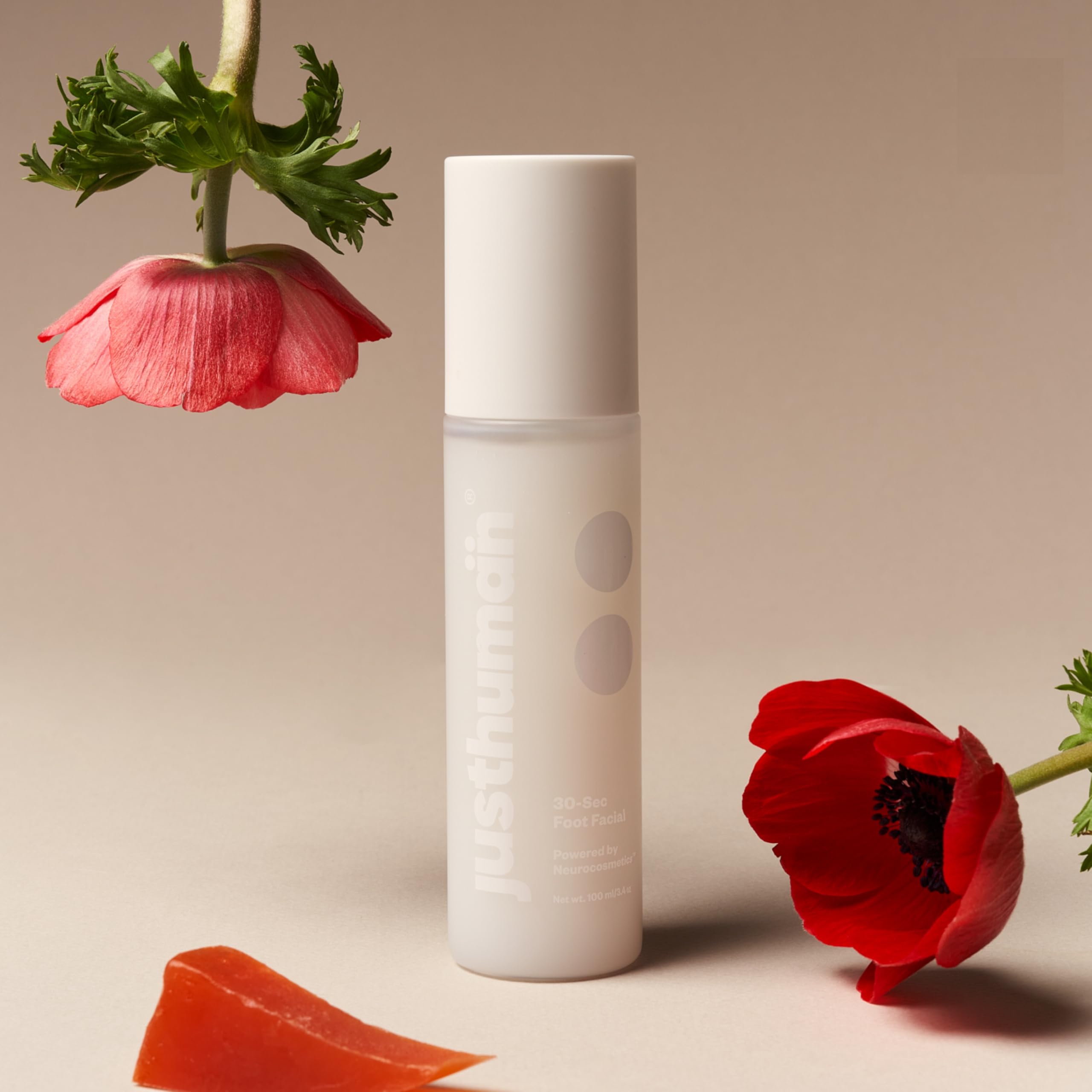 Justhuman 30 Sec Foot Facial, Made in Korea, Instant Foot Peeling Spray for Dead Skin Removal, Non-Toxic & Clean Ingredients, Spa-Like Hydration & Exfoliation, At Home Pedicure Treatment, 100ml