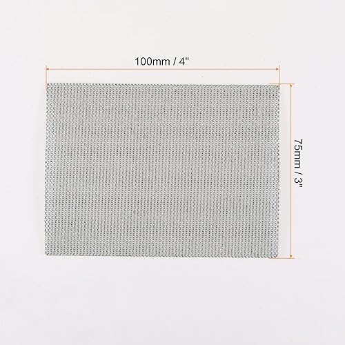 Miniatura 2 de HARFINGTON 10 hojas de pantalla de lijado de malla de 320 granos de 3 x 4 pulgadas, papel de lija húmedo o seco, almohadillas abrasivas sin polvo