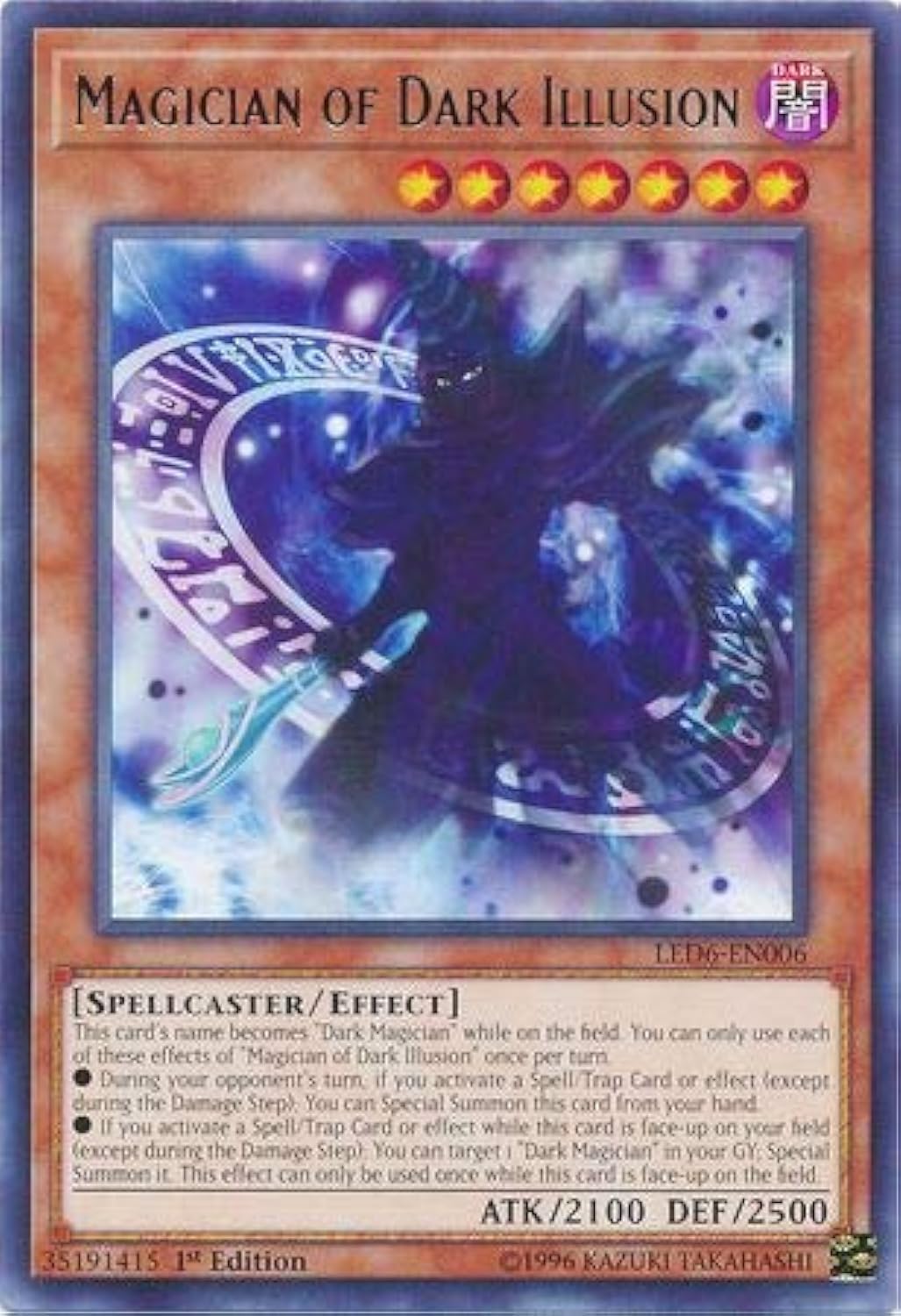 YU-GI-OH! Magician of Dark Illusion - LED6-EN006 - Rare - 1st Edition Trading Card