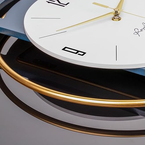 Miniatura 5 de Relojes de pared grandes para decoración de sala de estar, moderno reloj de pared decorativo grande, funciona con pilas, sin tictac, para cocina,