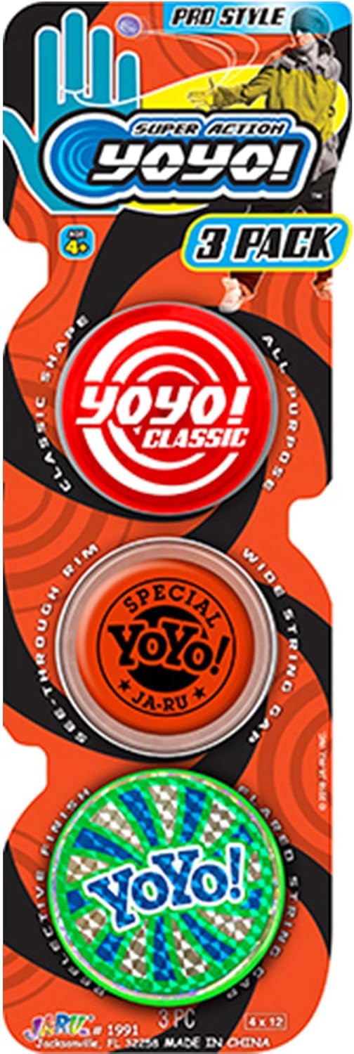 3 Styles Yoyo Professional YoYos Set by JARU (1 Pack of 3