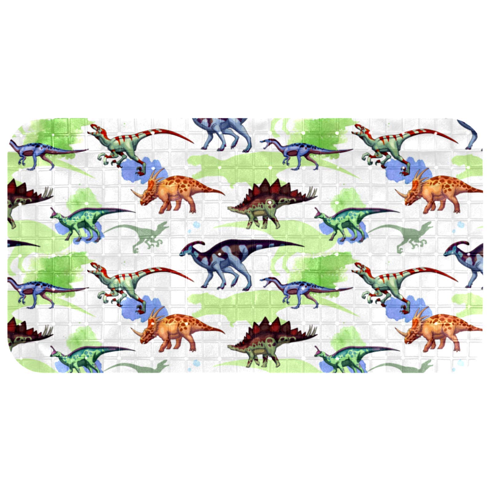 Tapis de baignoire non toxique antidérapant dinosaures