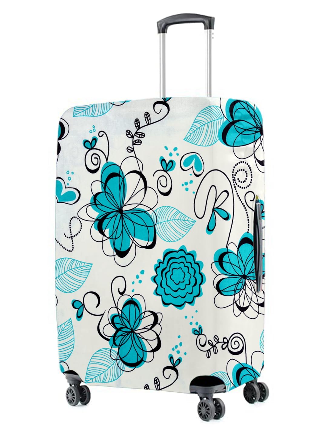 Cortina Tropical Design - Funda ecológica para maleta de viaje | Pequeña | Se adapta a equipaje de 18 a 22 pulgadas | Poliéster y elastano | 55 cm (20 pulgadas) | Protectores de equipaje |
