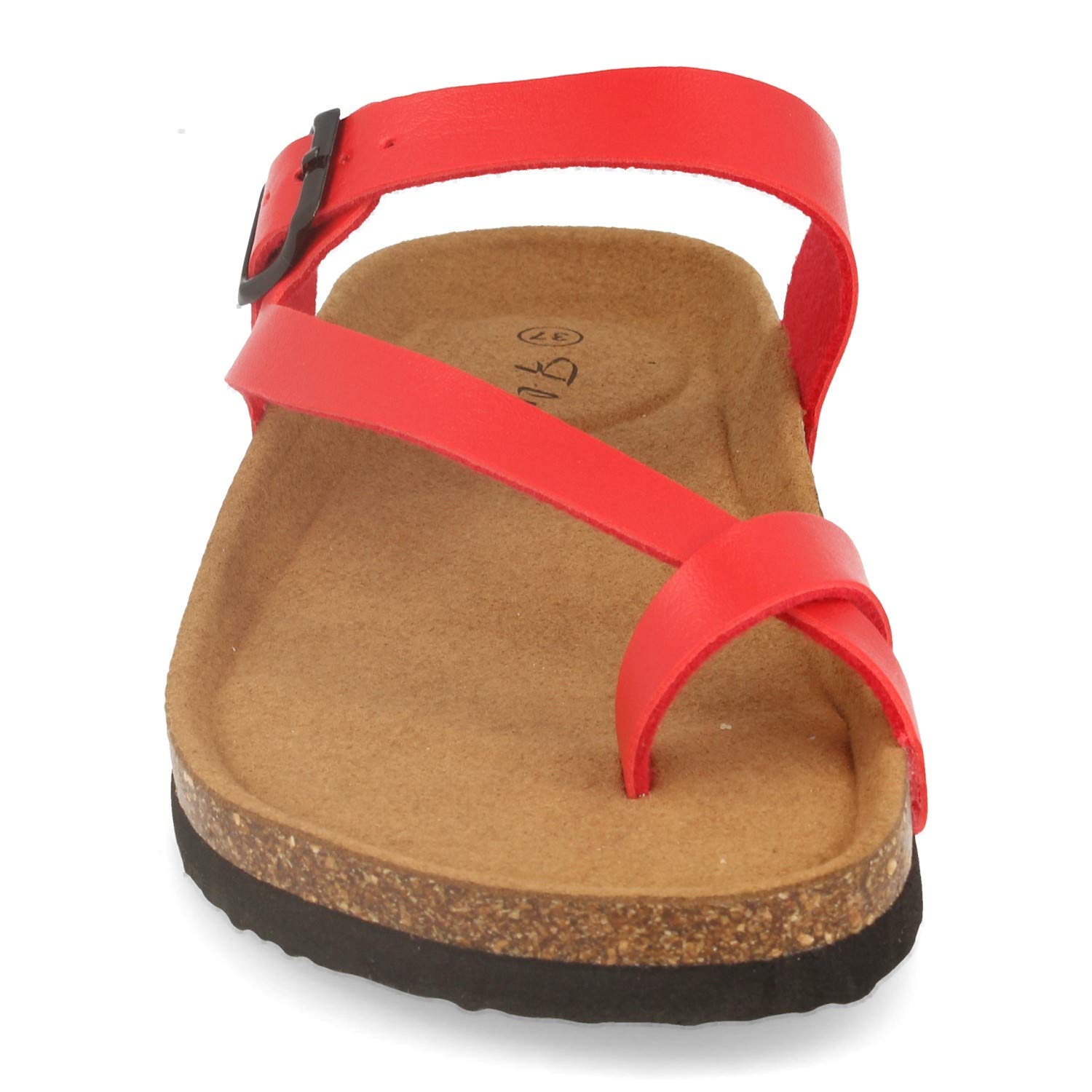 shoes&blues.es Sandalia de Dedo Mujer Tipo Esclava con Tira Cruzada y Planta Anatomica Bio. Primavera Verano 2020.