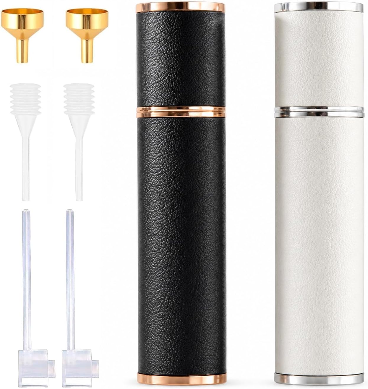 10ml Travel Perfume Bottle Refillable,2pcs Atomizer Perfume Spray Bottle, Empty Travel Size Fragrance Pump Dispenser Container for Protable Pocket Size Empty Fragrance Spray Bottle