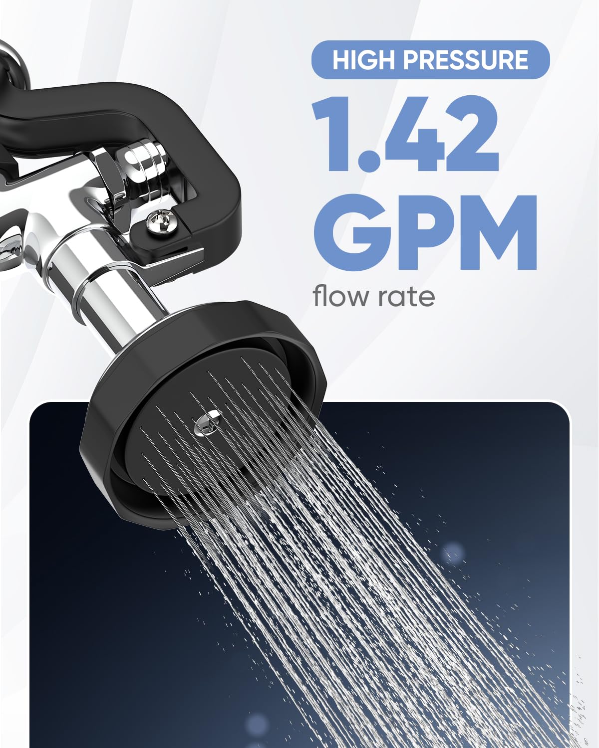 Pre Rinse Sprayer Dishwash for Kitchen: Rnatflu Commercial Sink Faucet Sprayer Head Replacement Part - 1.42 GPM High Pressure Handheld Washing Pull Down Spray Valve Assembly