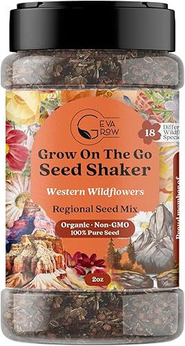Miniatura 10 de Bulk Regional Wildflower Seed Tub - Semillas de flores silvestres del noreste orgánicas, sin OMG, 100% semillas puras, 21 variedades de semillas,