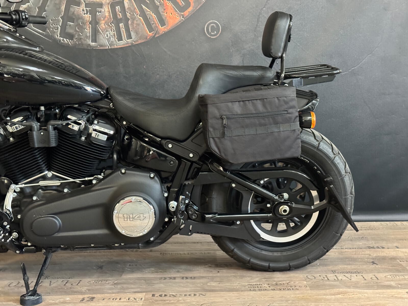 Sacoches de selle universelles pour Harley Davidson Softail Street Bob (18-24) Style Club Bobber