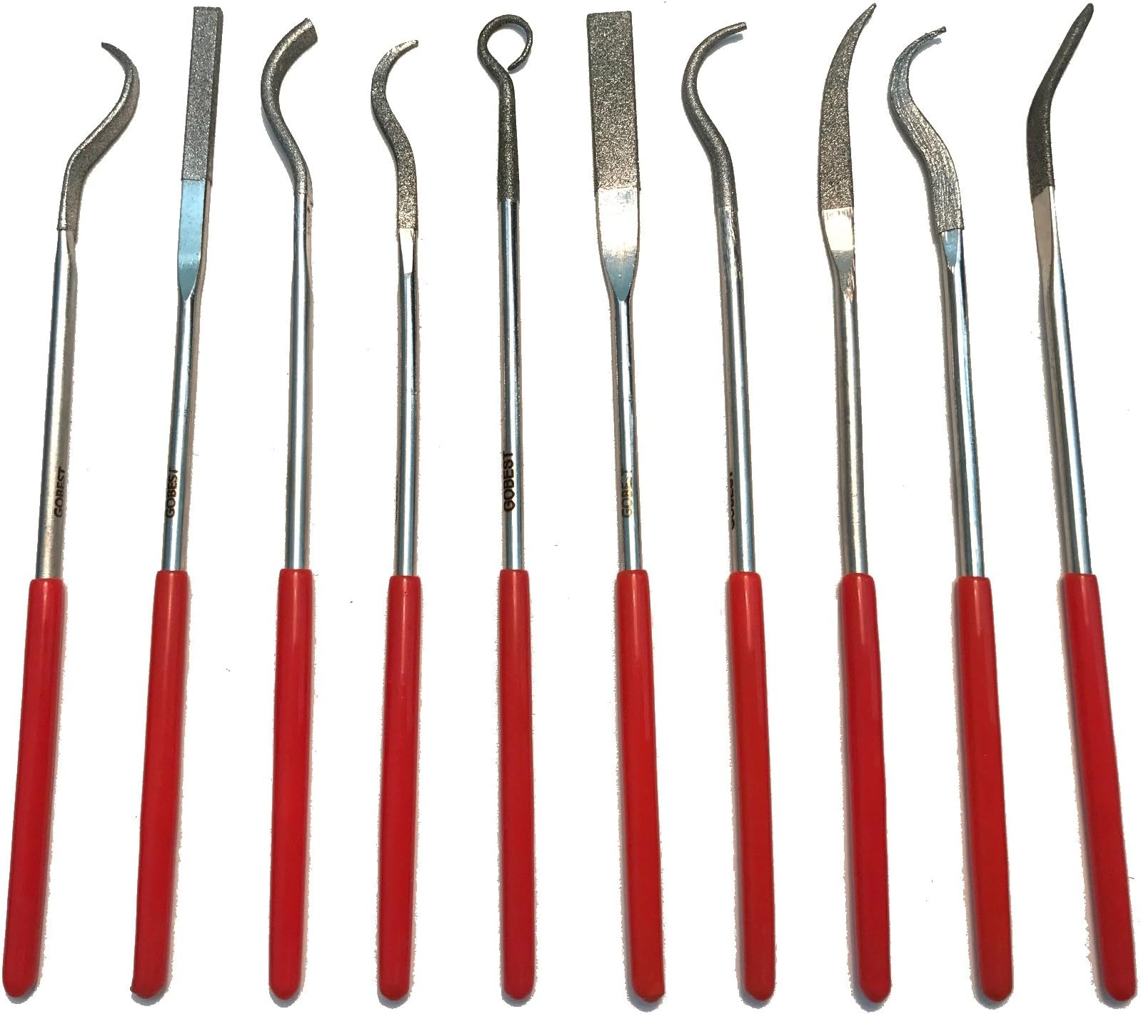 GOBEST Jewelers Diamond Precision Needle File Metal Set 10 pcs (GB-0065)