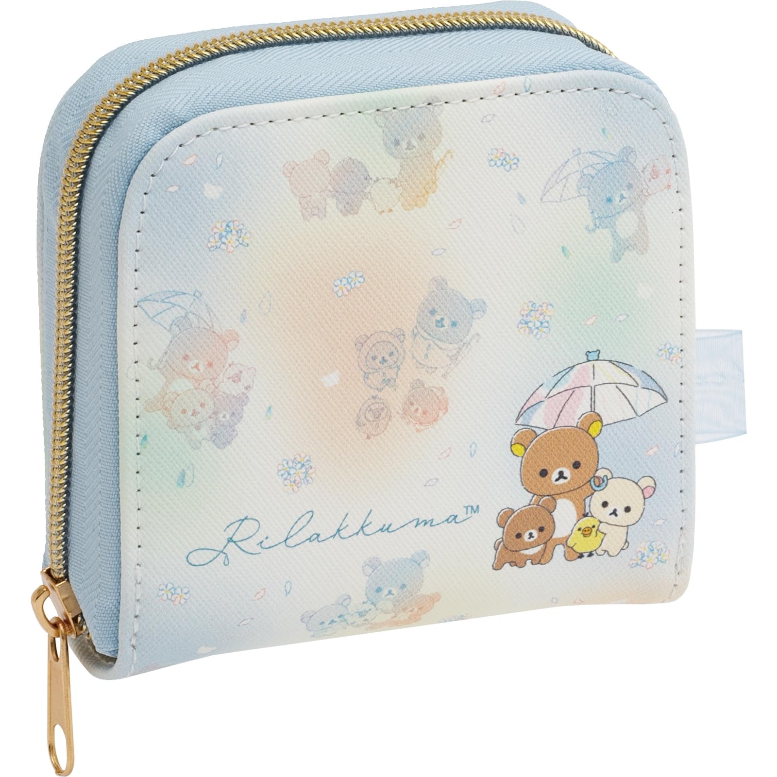 San-X Rilakkuma Supplement Pouch Pill Case Faux Leather 4.1x3.5in Japan
