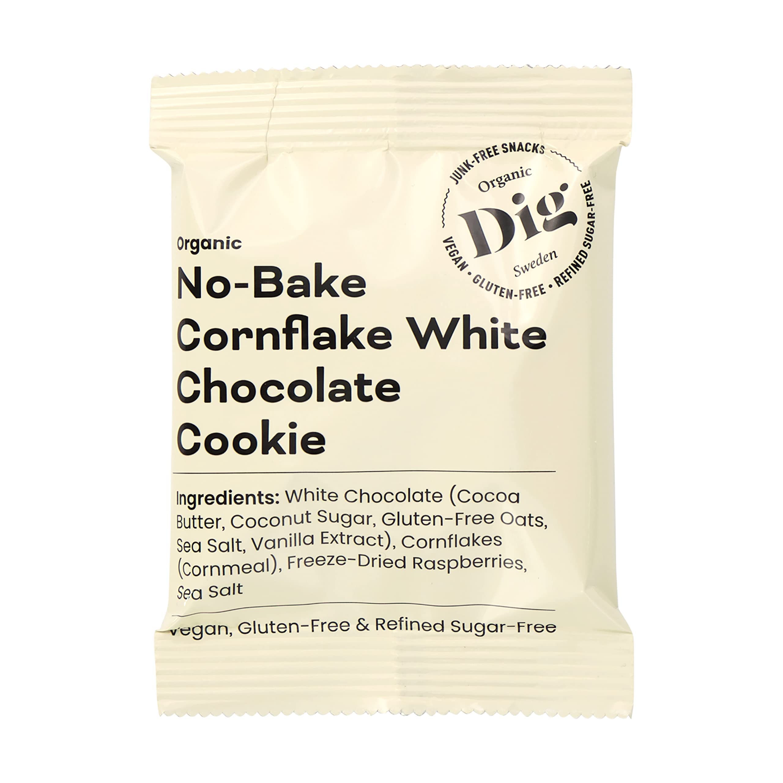 Dig/Get Raw - Caja de mezcla de galletas sin hornear - Aperitivos elaborados con ingredientes orgánicos y naturales - Vegano, sin gluten y refinado, sin azúcar (12x30g)