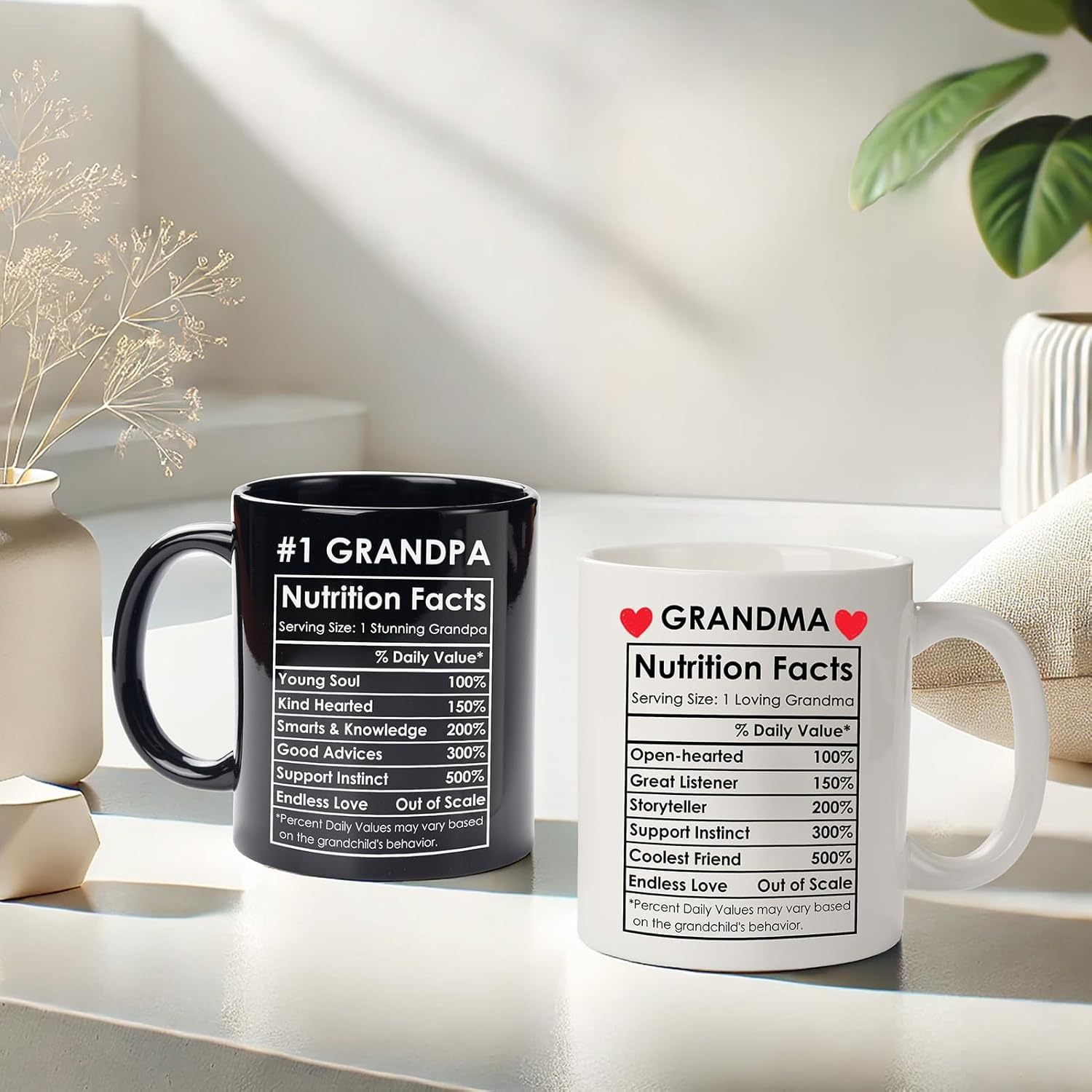 Breezy Valley Grandparents Mugs, Christmas Gifts for Grandparents, Gifts for Grandma Grandpa from Grandchildren Grandkids, Grandparent Gift for Christmas, Grandmother Grandfather Coffee Mugs - Image 3