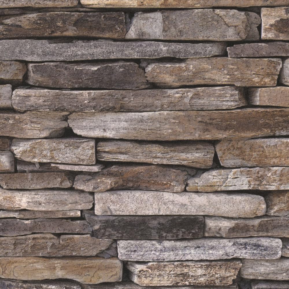 A.S. Creation 9142-17 Wood and Stone Natural Wallpaper