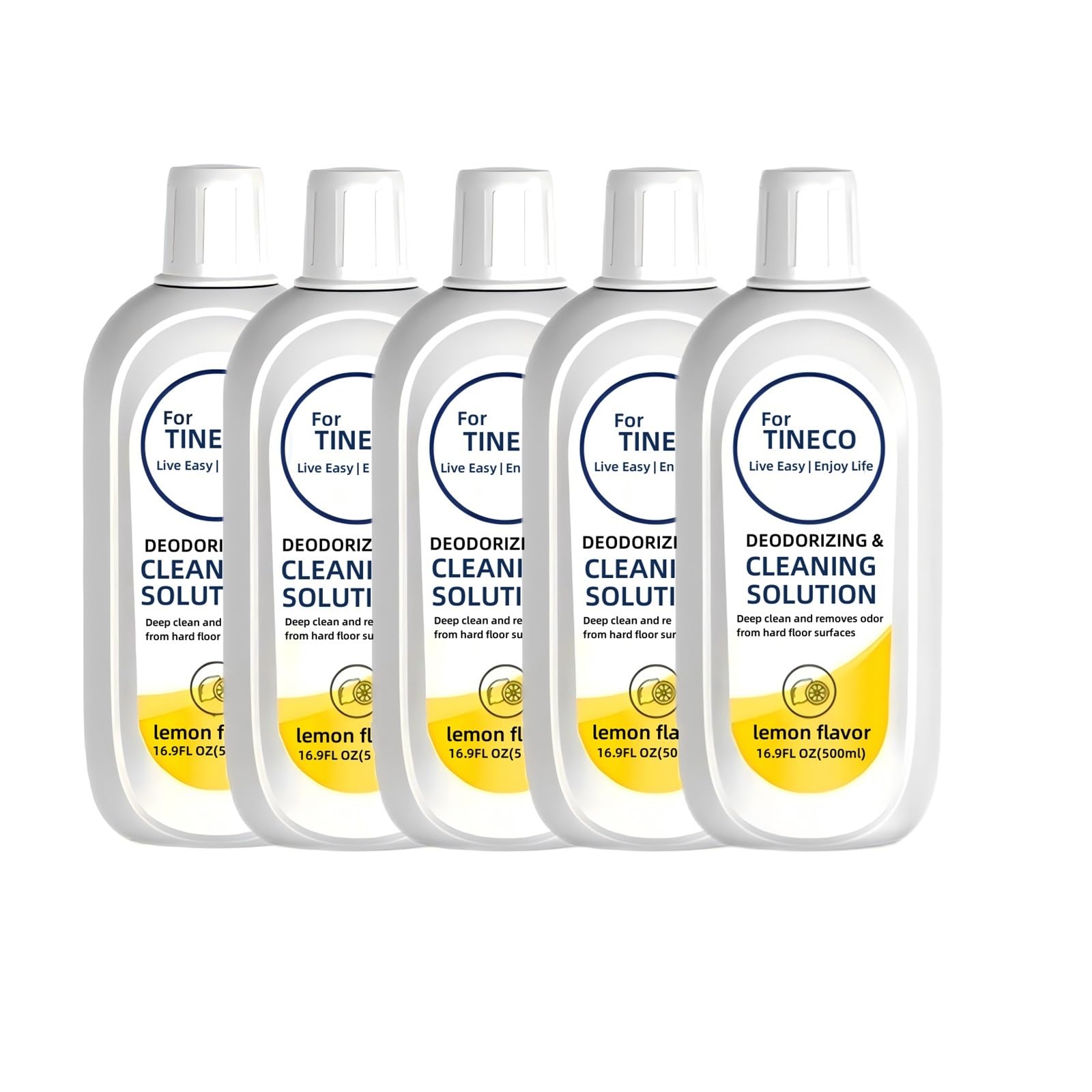 Soluzione Detergente Originale For Pavimenti Al Gusto Di Limone Da 500 Ml - Compatibile Con Tineco Floor One S3/S5/iFloor/Breeze/S5 Combo/S7 Pro Vacuum Robot Cleaning Solution(5pcs)