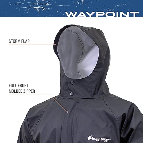 Miniatura 3 de FROGG TOGGS Waypoint Angler - Chaqueta impermeable y duradera para hombre, con elástico en 4 direcciones