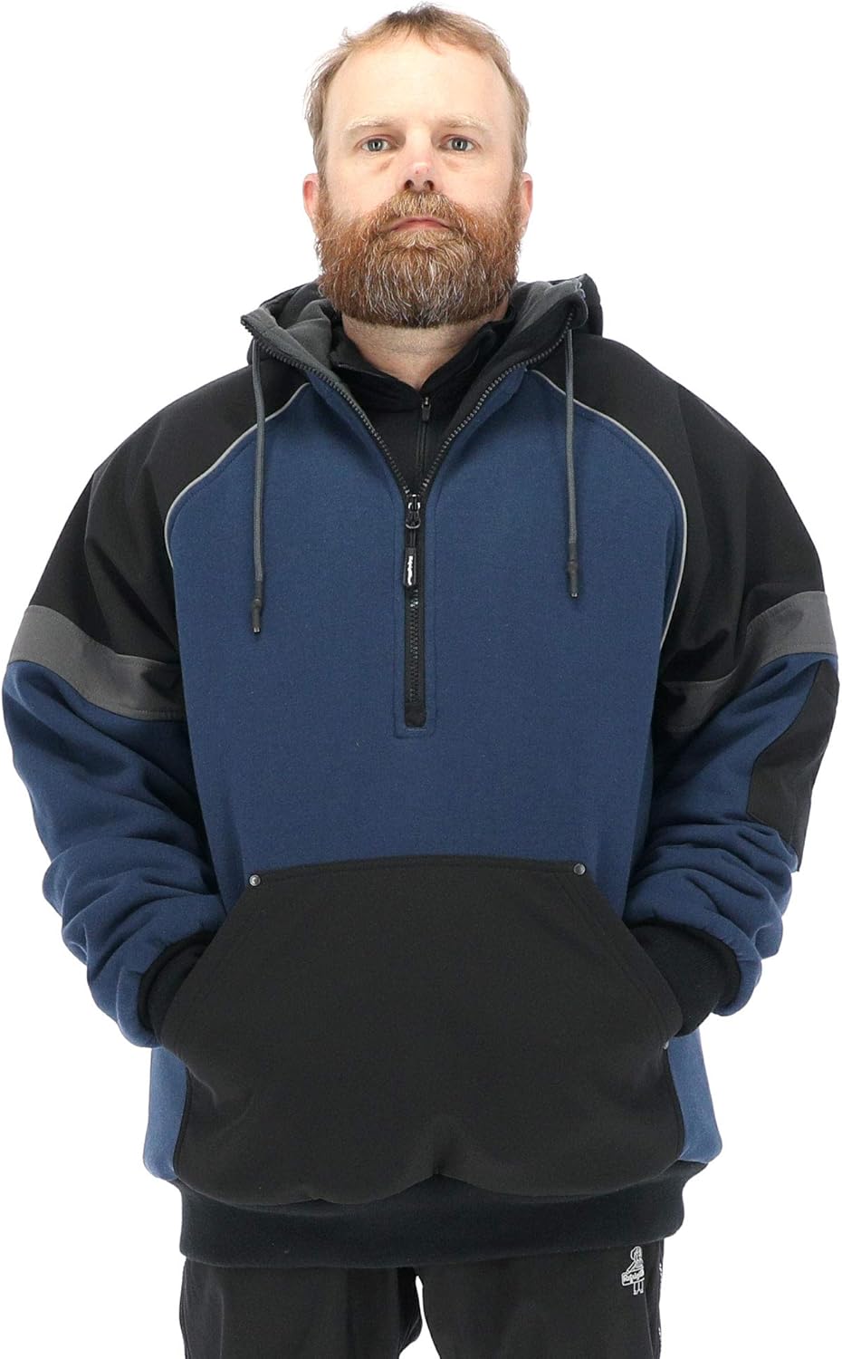 RefrigiWear Frostline Pullover Hooded Coat for Men - With 3-Layer Insulation Fleece, Ideal for Cold Weather Work - Image 6