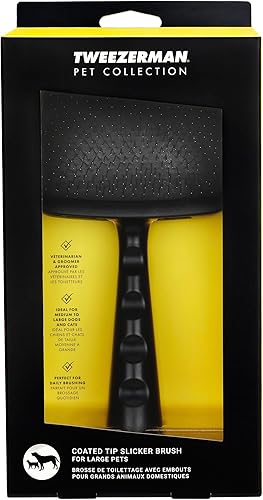 Miniatura 14 de Tweezerman Dog and Cat Slicker Brush for Pets, Grooming Brush with Coated Bristles to Prevent Scratching and Ergonomic Handle