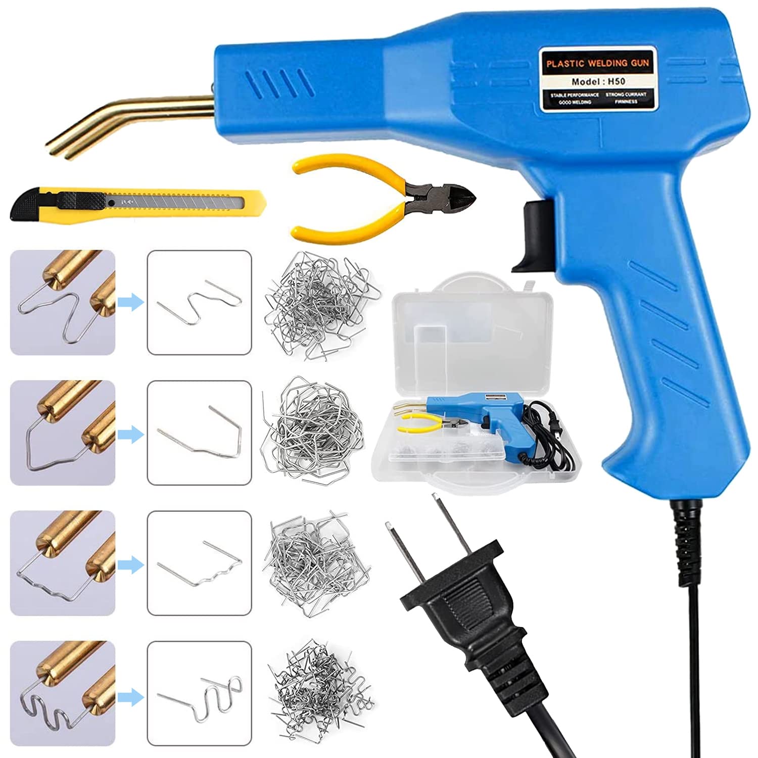 Buy Plastic Welder Kit for Bumper Repair, 50w Hot Ster Plastic Welding