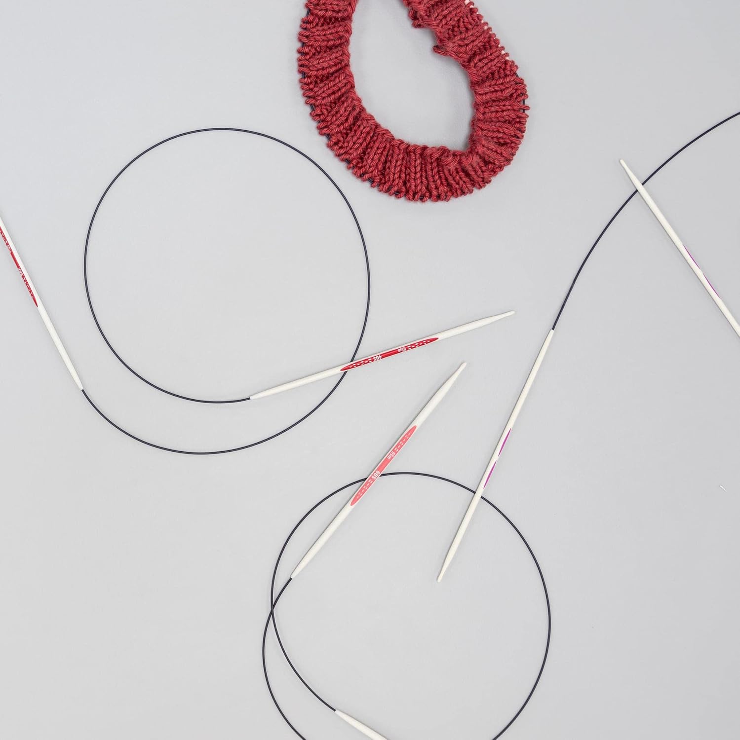 Prym Ergonomics 32" Circular Set, Size US 2, 4 & 6 Knitting Needles, Assorted 3 Count