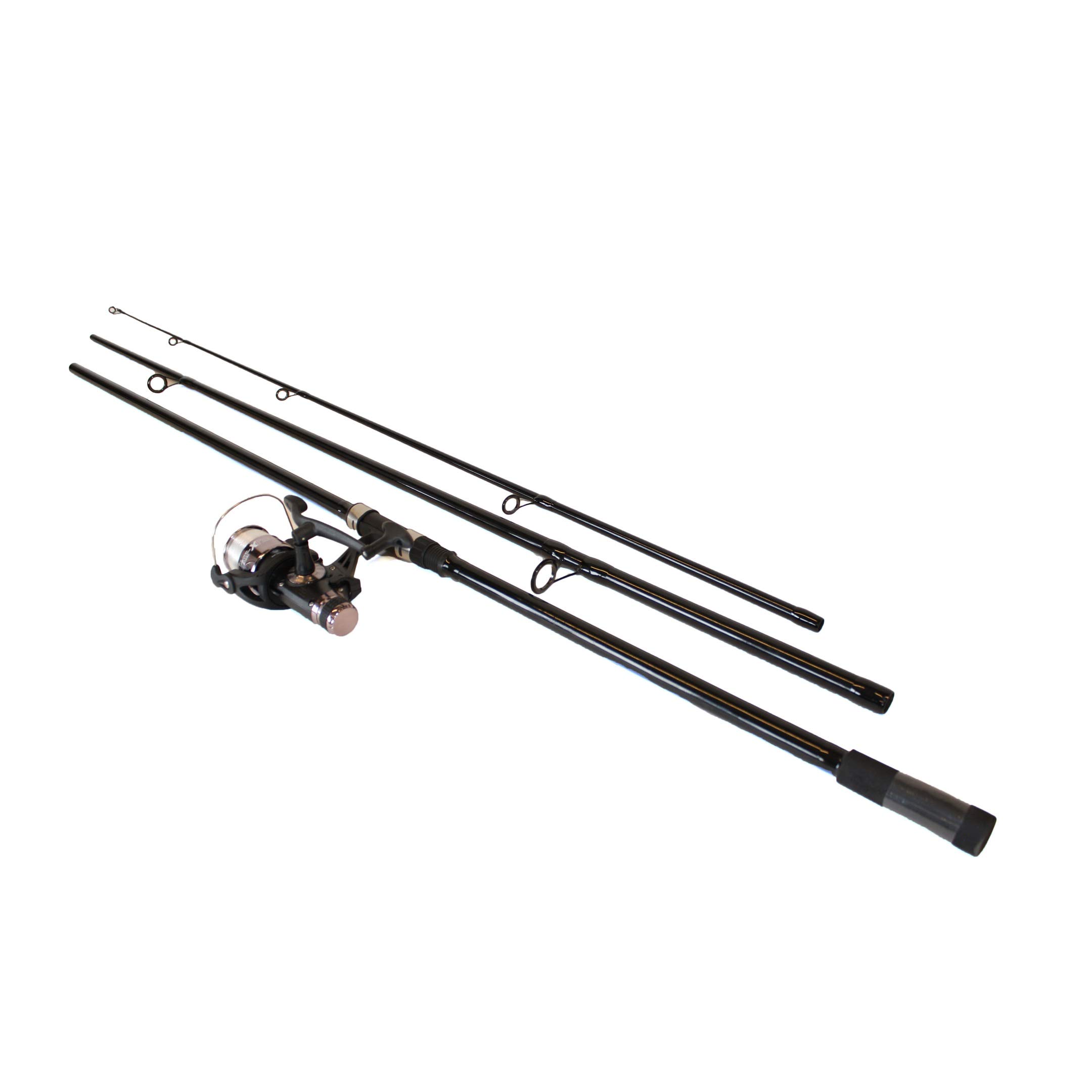 Carp Improve Set - Carp Rod Set Black - Pacchetto completo per la pesca alla carpa - Materiali di alta qualità - Include rilevatori di abboccata, oscillatori, Rodpod, schienali e custodie