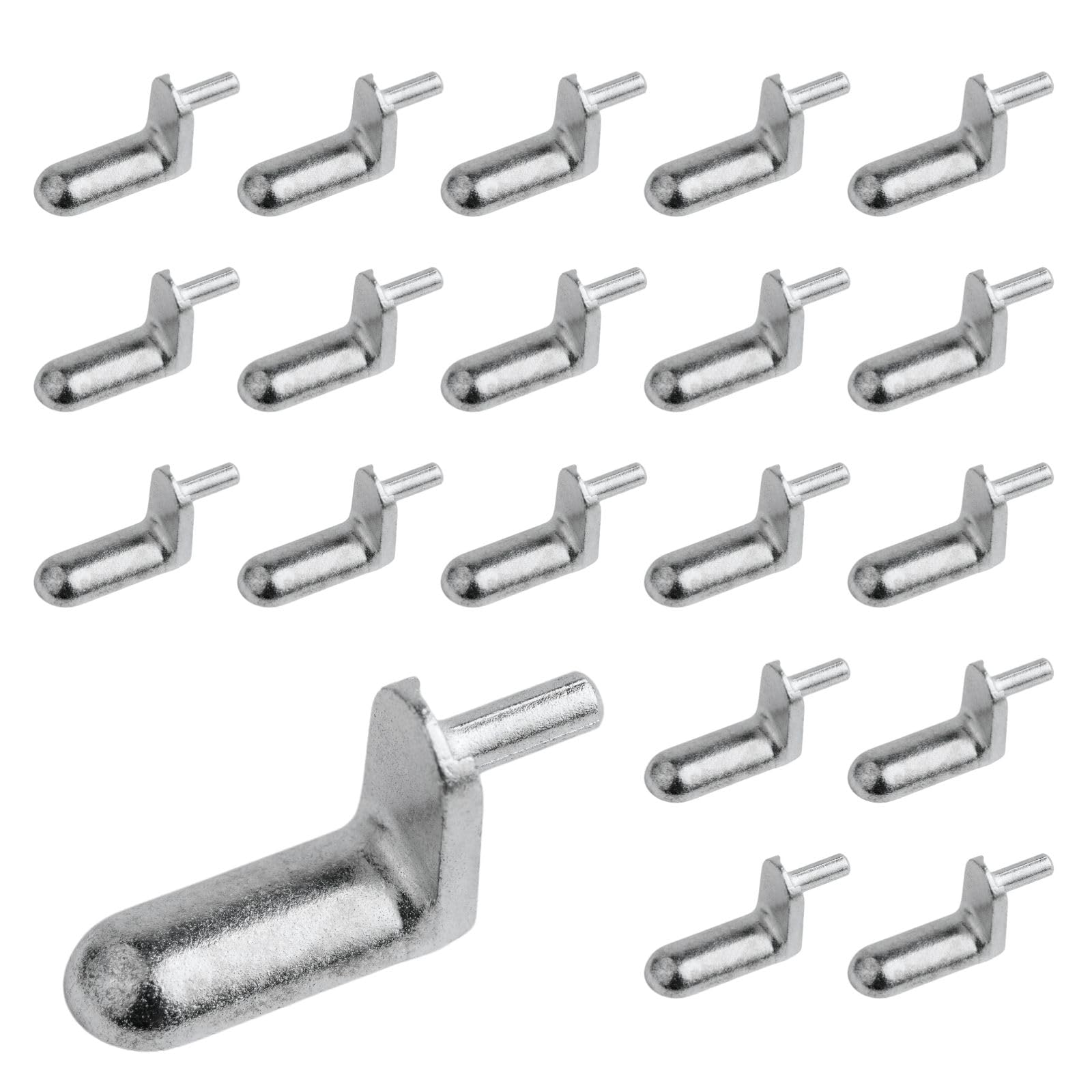Rudis-Spareparts Silver Shelf Support 113301 Suitable As Replacement Part For Ikea Besta Brusali Shelf Support 3 Mm (Pack Of 20)