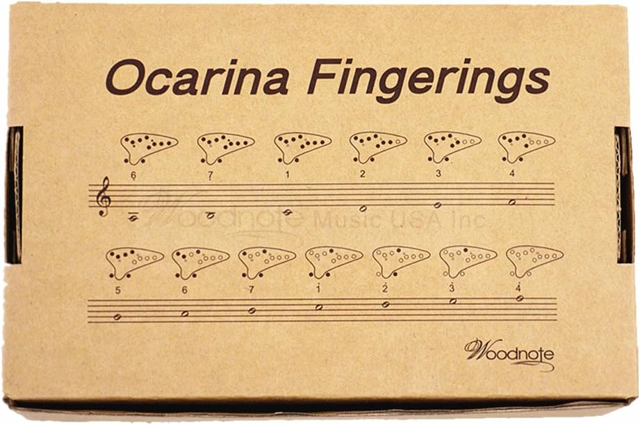 Woodnote AC-900BK Pro Ceramic 12 Holes Alto C Ocarina Flute Model, Black