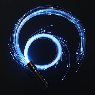 CHINLY LED Whip Lights, Fiber Optic Whip for Dancing, with 40 Color Effect Mode, APP Control and 360°Swivel, Rechargeable Rave Light for Parties, Light Shows, Unique Gifts for Girlfriend,Girl,Wife