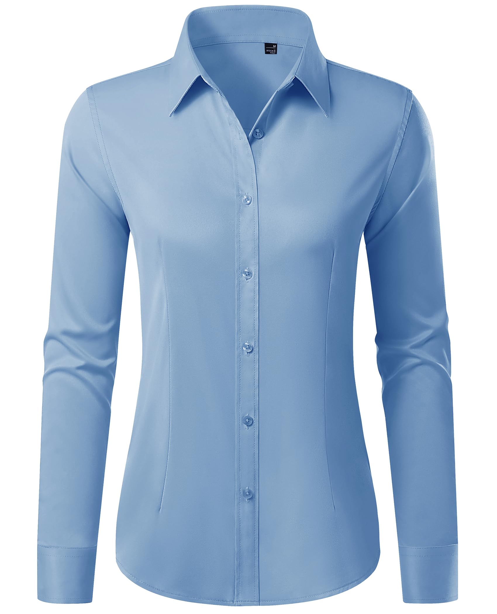 Button Down Shirts for Women Wrinkle Free Dress Shirt Classic Fit Long Sleeve Casual Business Blouse Work