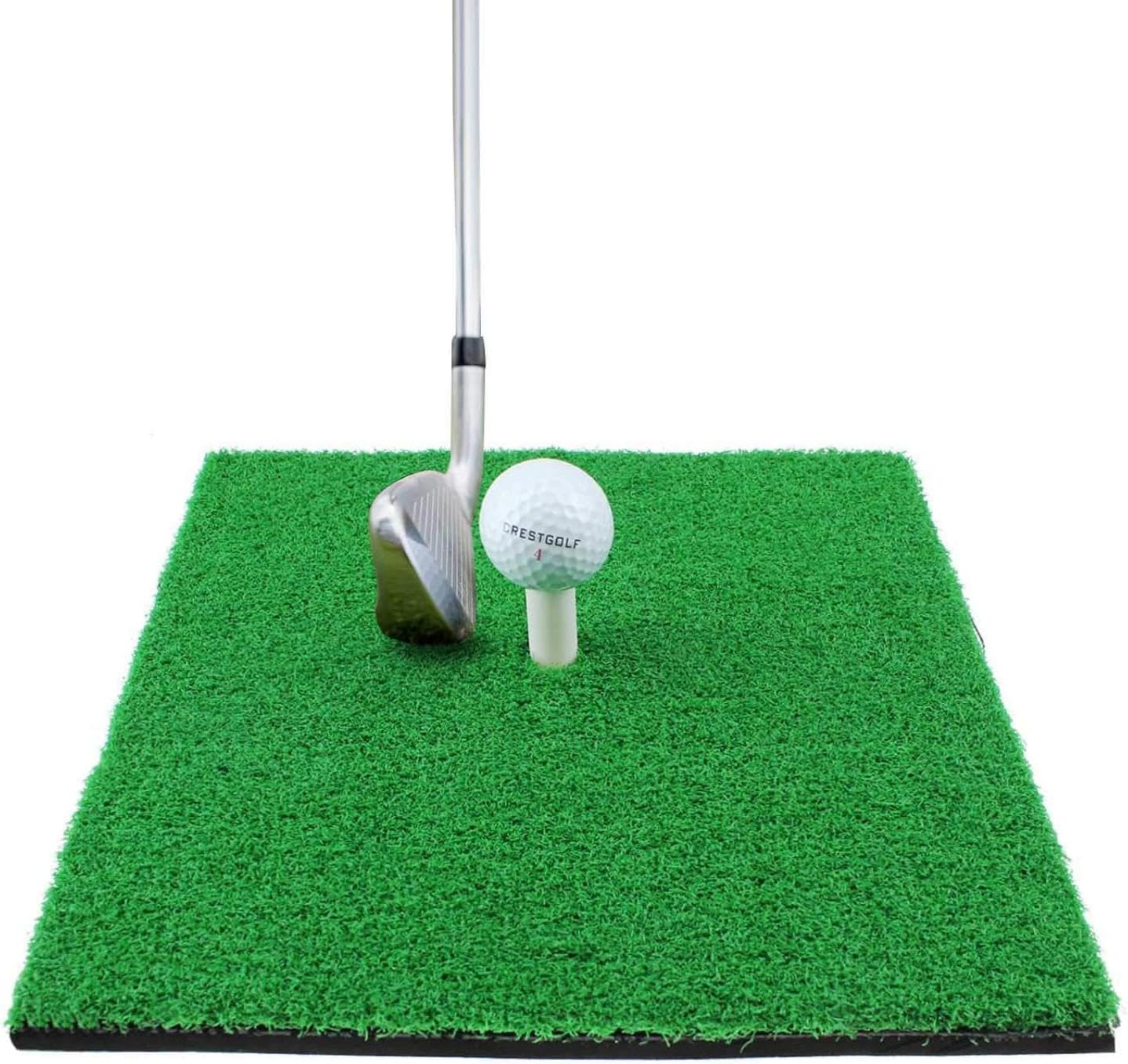 Golf Mat,Hitting Golf Mat 12"x12" Mini Practice Mat Portable Artificial Turf Golf Mat Non-Slip Rubber Base Indoor Outdoor Golf Training Mat for Home Office Garden