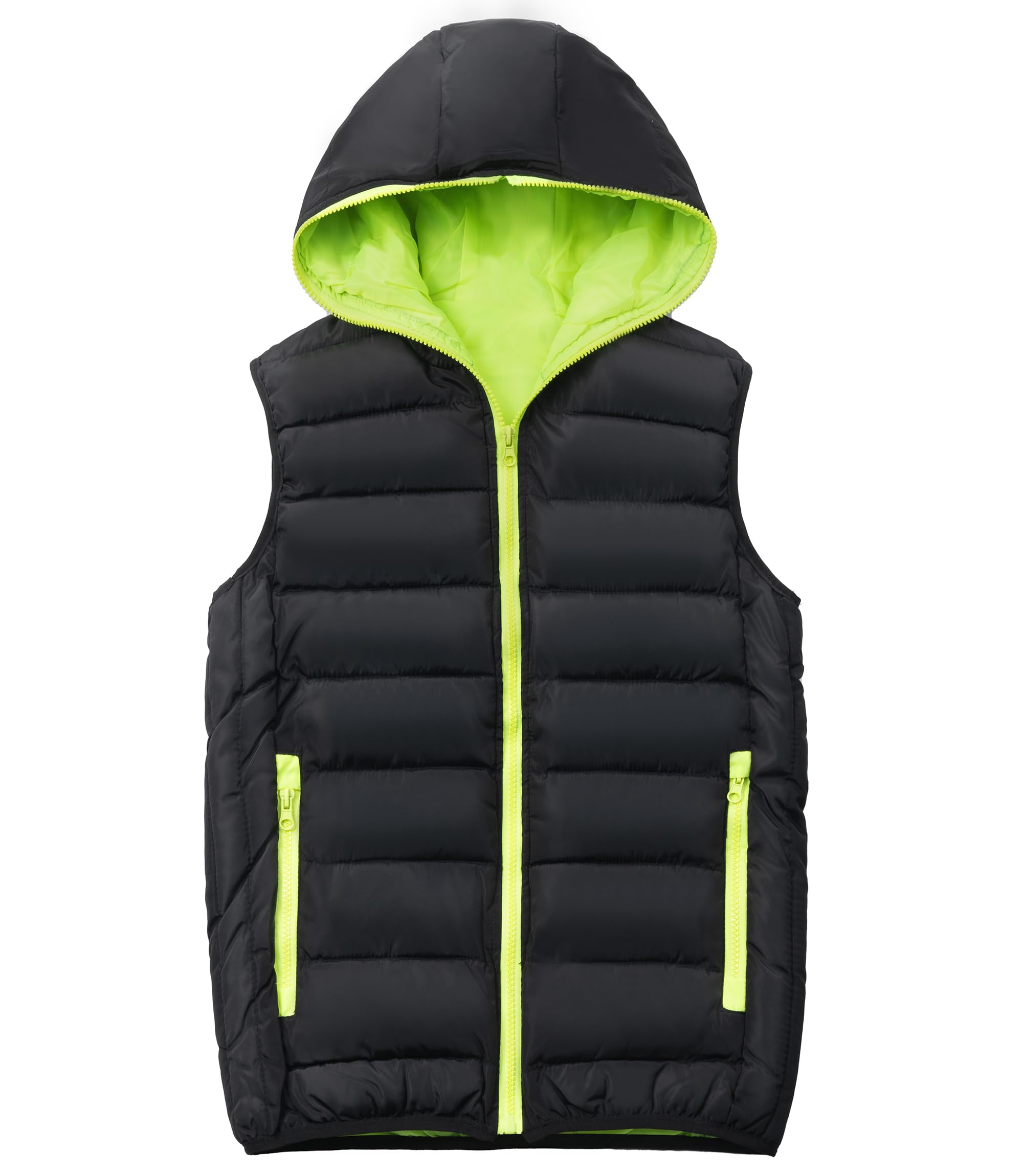 Chaleco Acolchado para Niños Invierno Cálido Niño Sin Mangas Chaqueta con Capucha