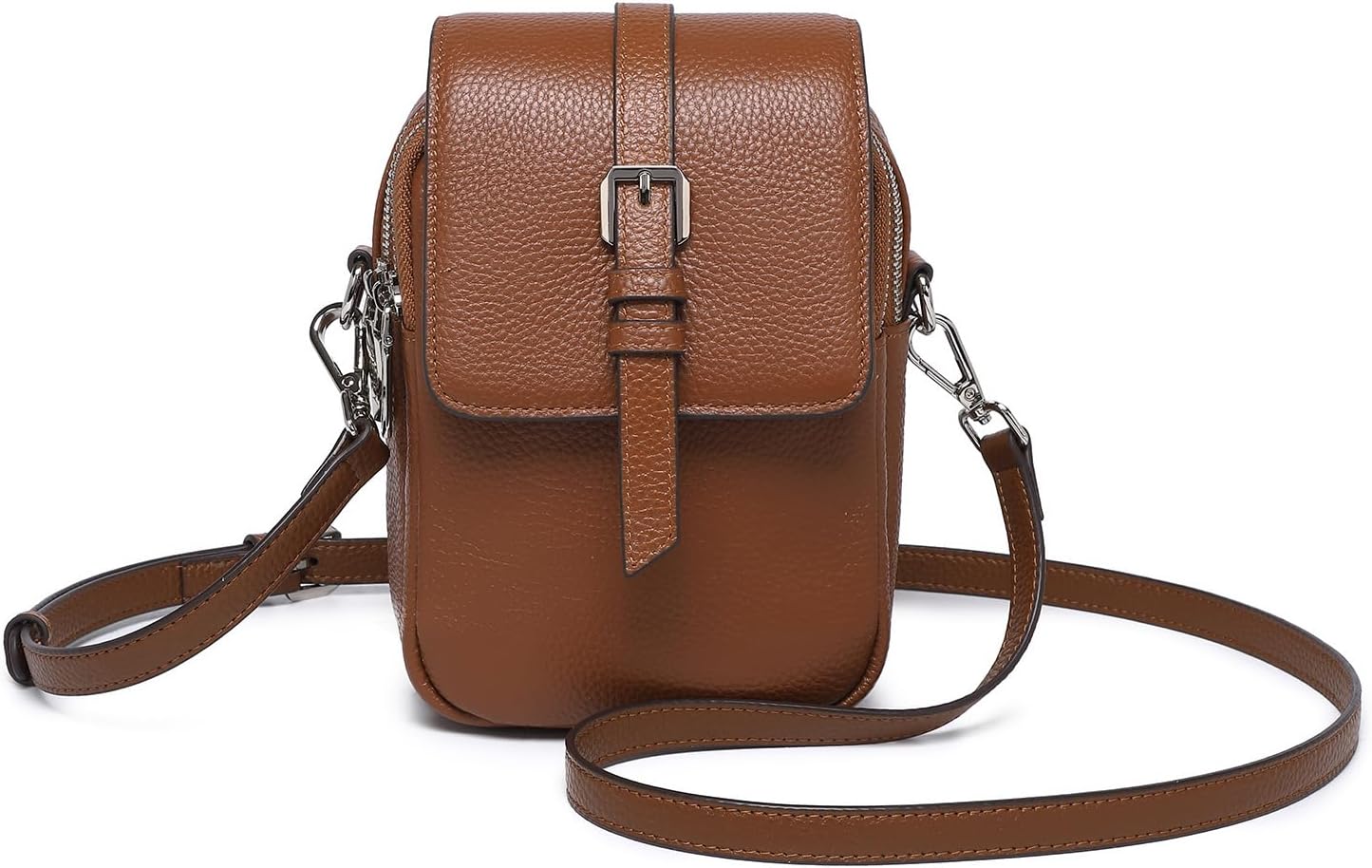 Genuine Leather Crossbody Bags for Women, Small Crossbody Bag for Women，Phone Purses with Adjustable Strap for Travel