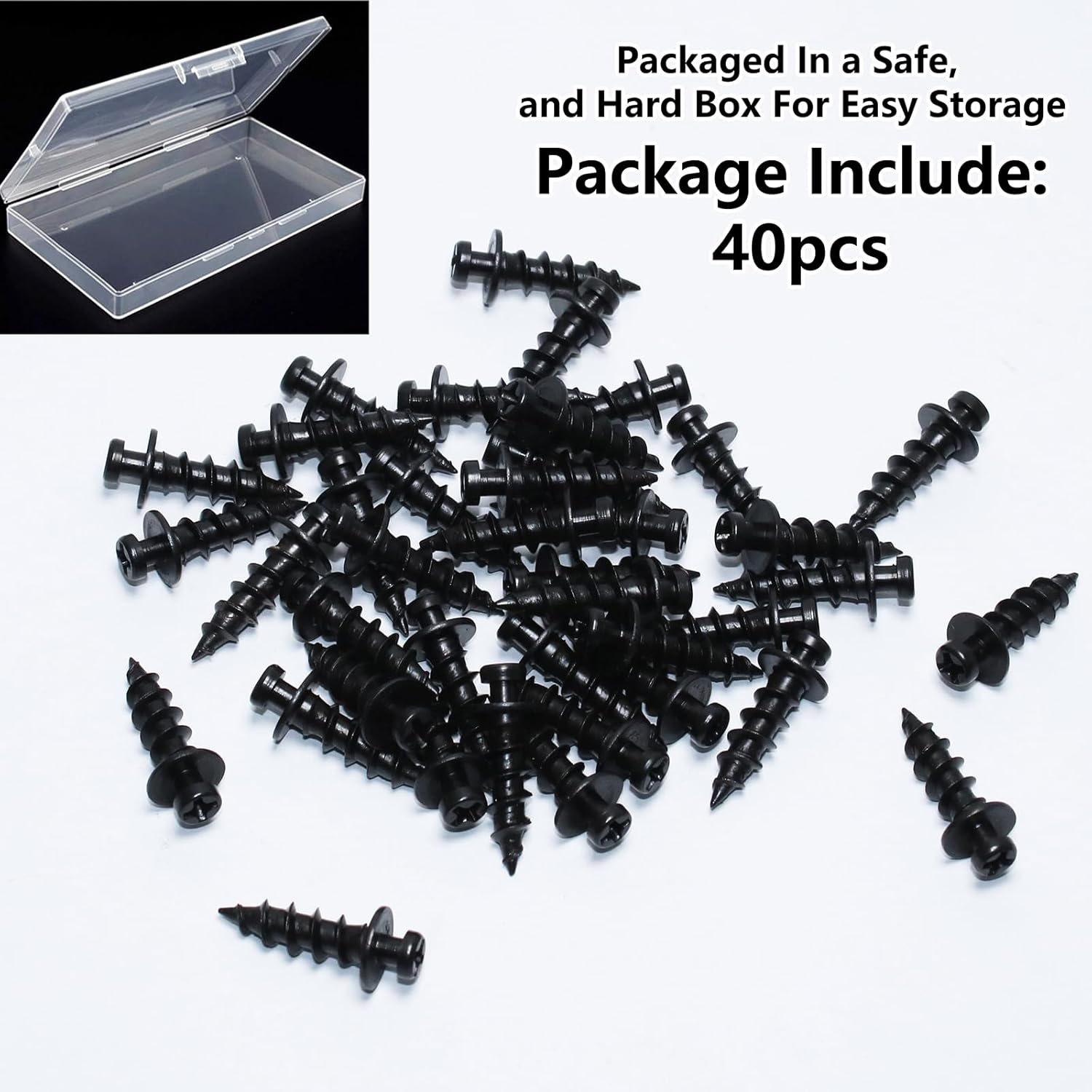 laffeya Bear Claw Screws, Keyhole Hangers, Screws for Hanging Pictures, 4-in-1 Hangers for D-Rings, Wire, Sawtooth & Keyhole (Black, 0.8inch)