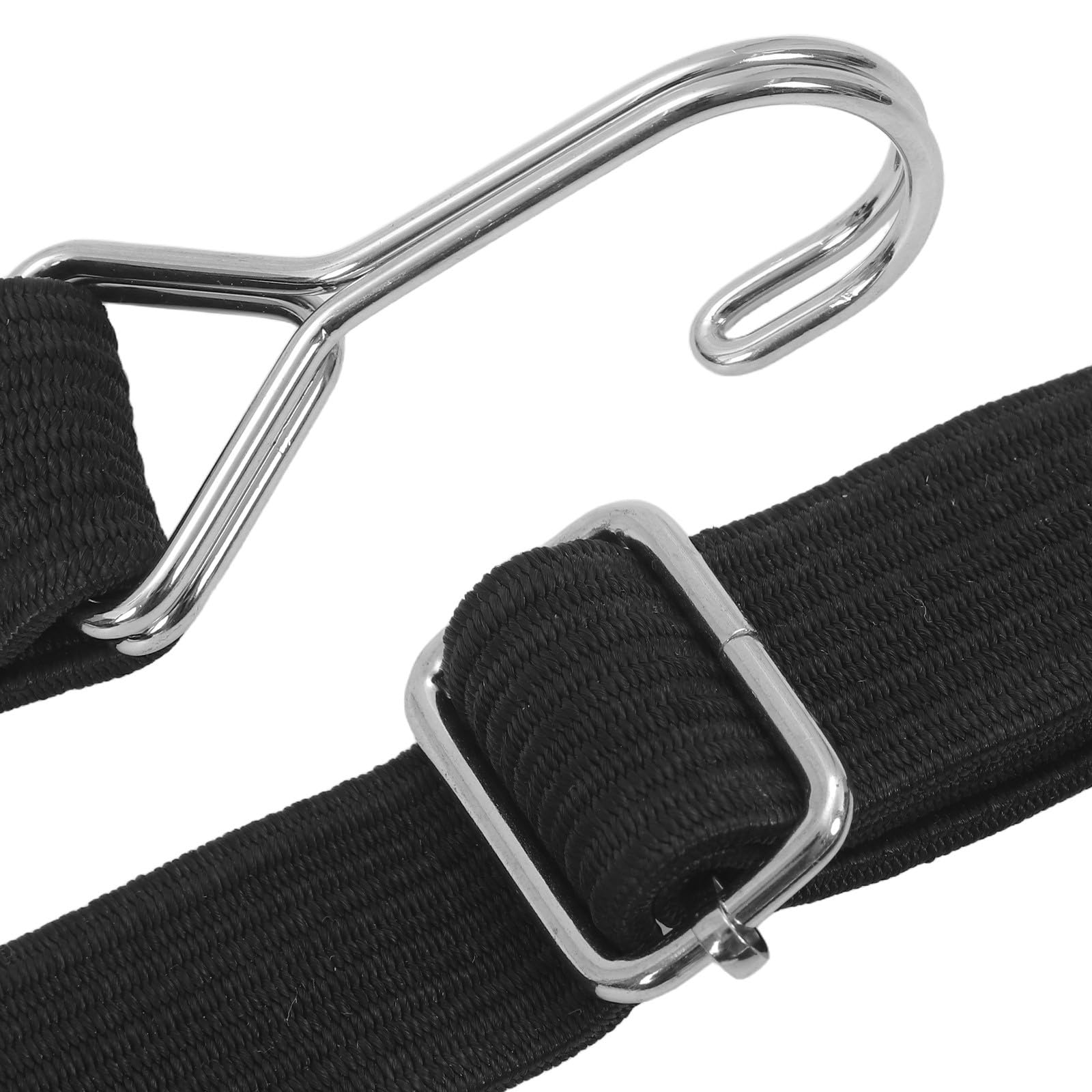Lot de 4 Longs Cordons élastiques avec Crochet - Cordes élastiques réglables - Sangles d'arrimage Robustes pour tentes de Camping, Porte-Bagages et sécurisation du Chargement