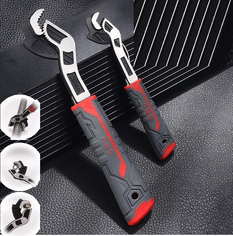 Miniatura 6 de Llave de tubo multifuncional de grado industrial, de autobloqueo, tubo de agarre de potencia rápida, ajustable de 6 pulgadas, 8 pulgadas, 10